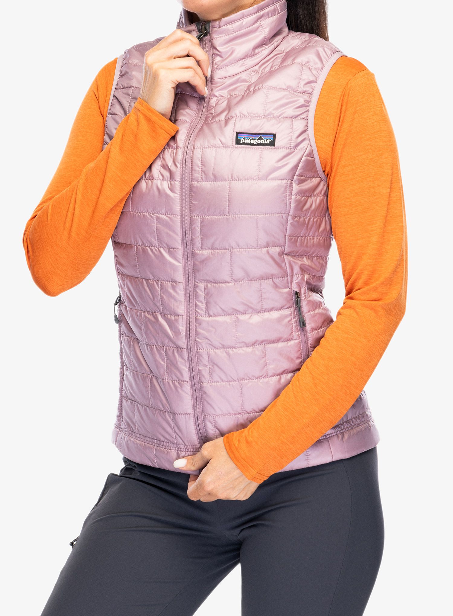 Ženski brezrokavnik Patagonia Nano Puff Vest - stormy mauve