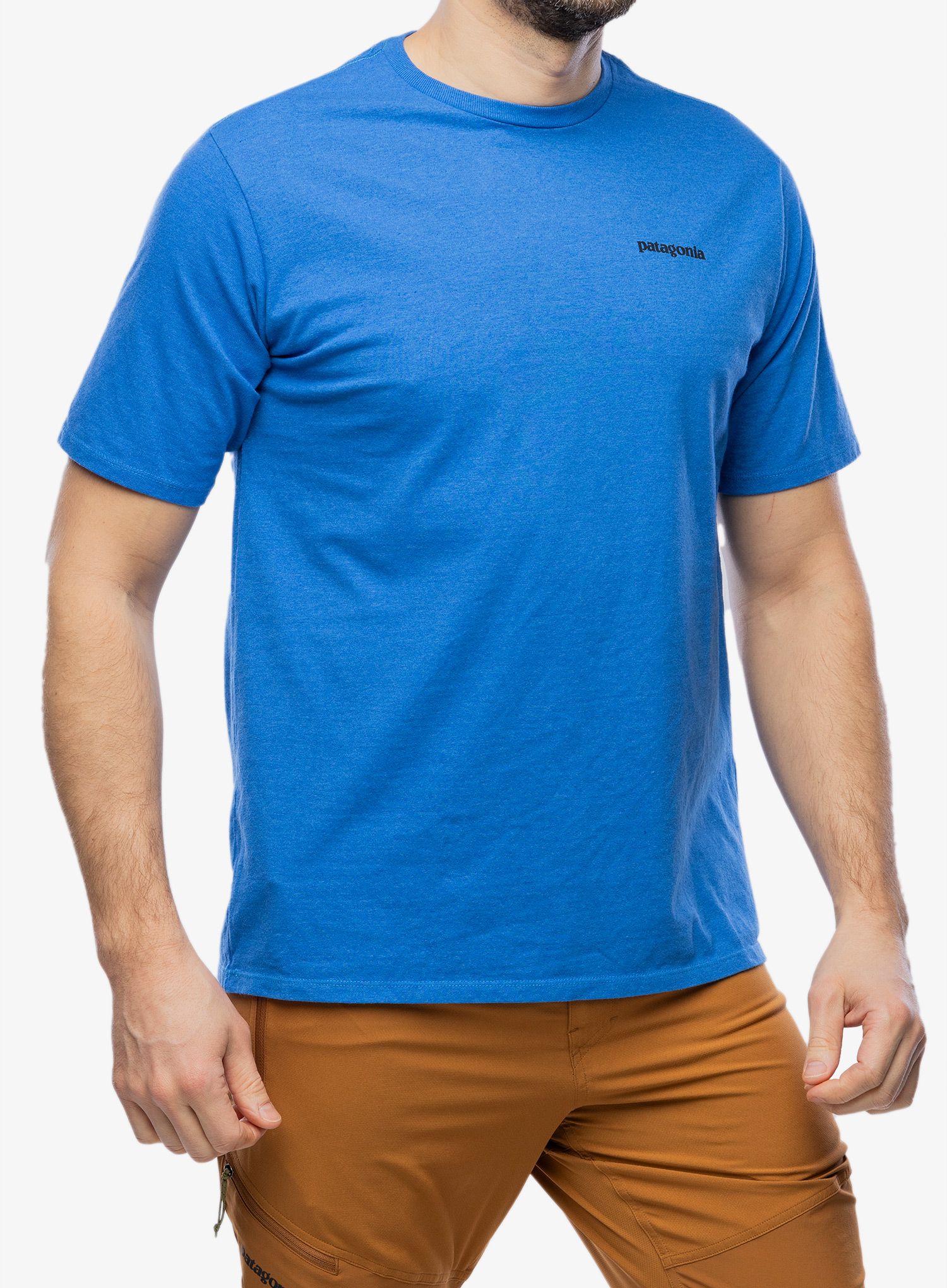 Majica Patagonia P-6 Logo Responsibili-Tee - p-6 outline/blue