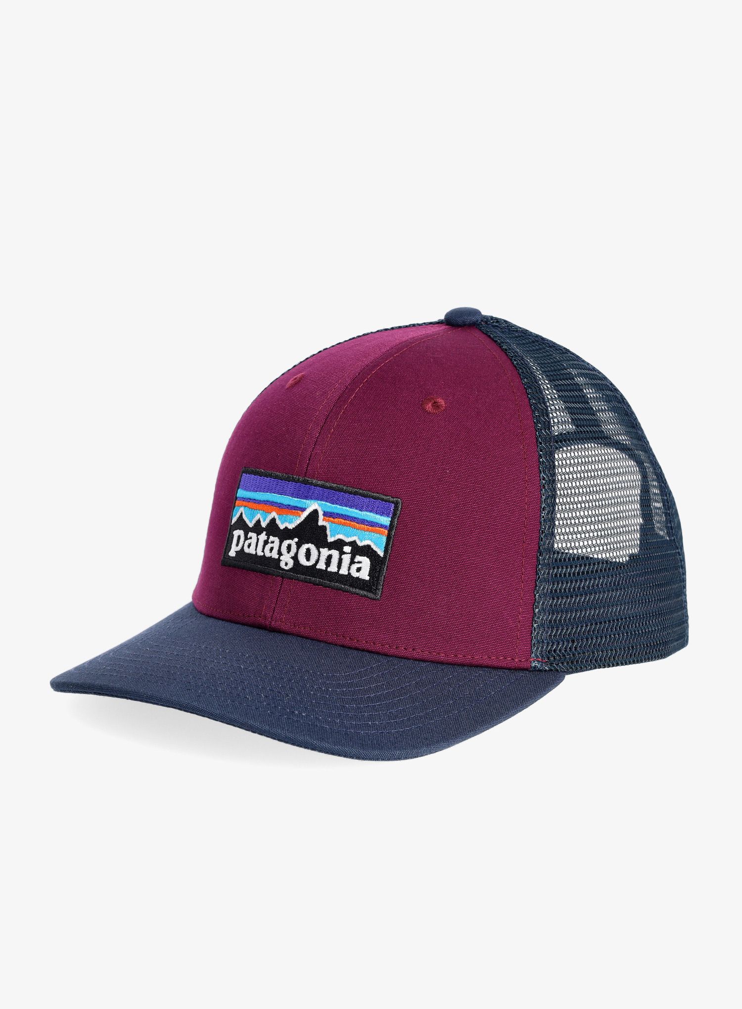 Kapa s šiltom Patagonia P-6 Logo Trucker Hat - night plum