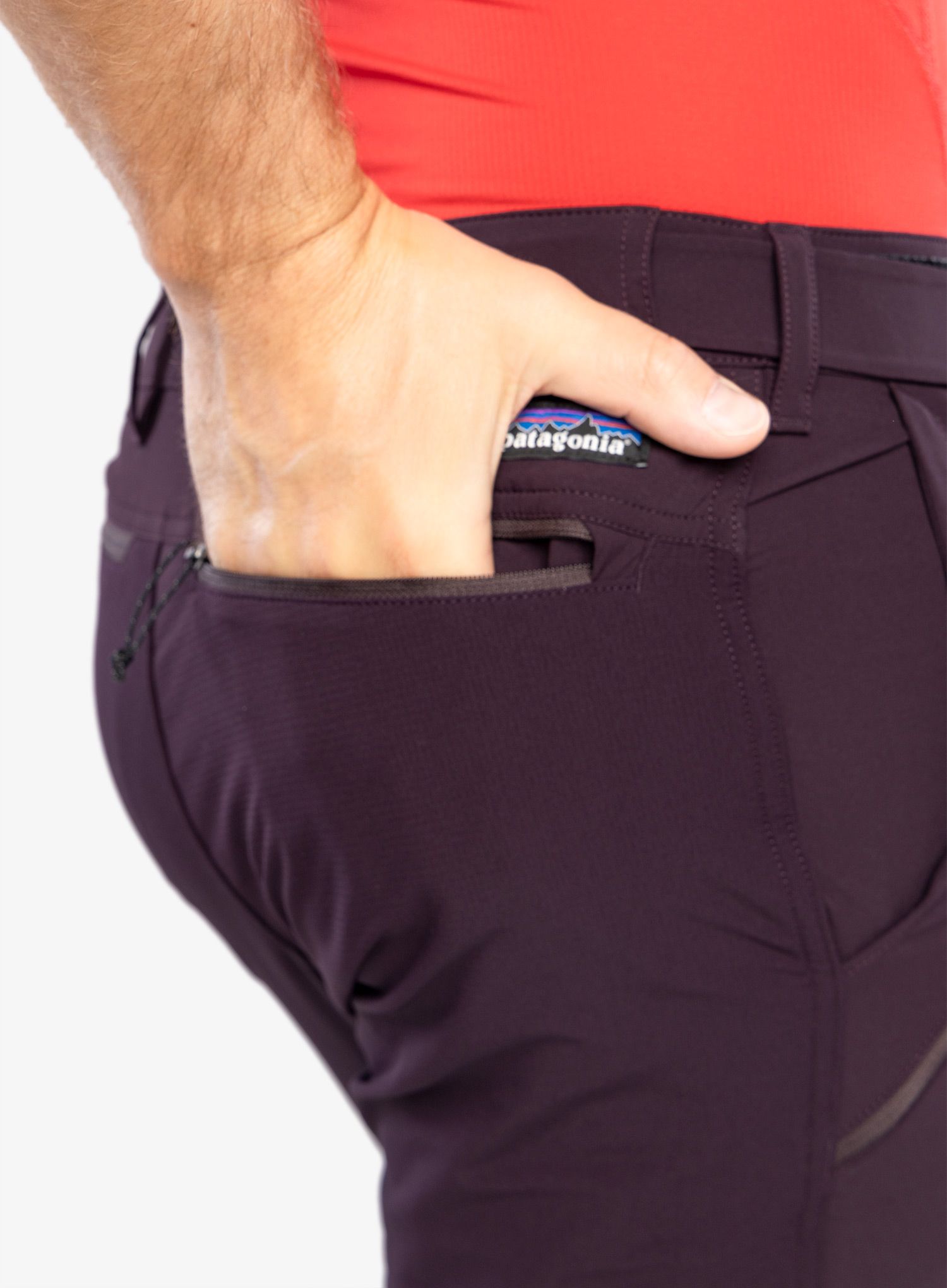 Moške pohodne hlače Patagonia Point Peak Trail Pants - Reg - obsidian plum