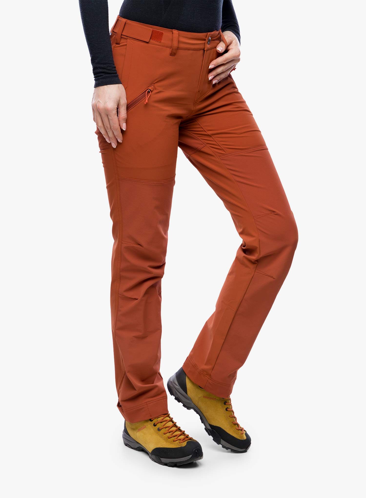 Ženske treking hlače Patagonia Point Peak Trail Pants - mangrove red