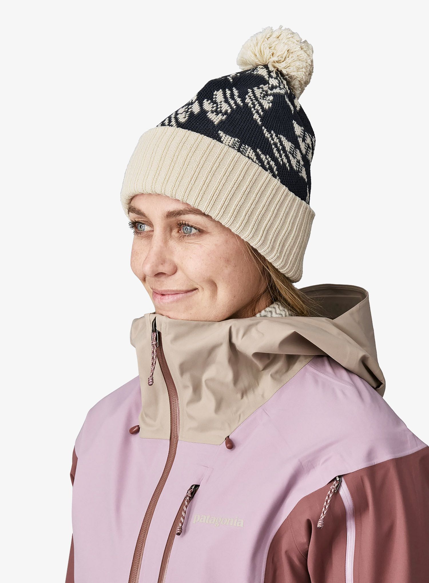 Zimska kapa Patagonia Powder Town Beanie - synchillae flight smolder blue