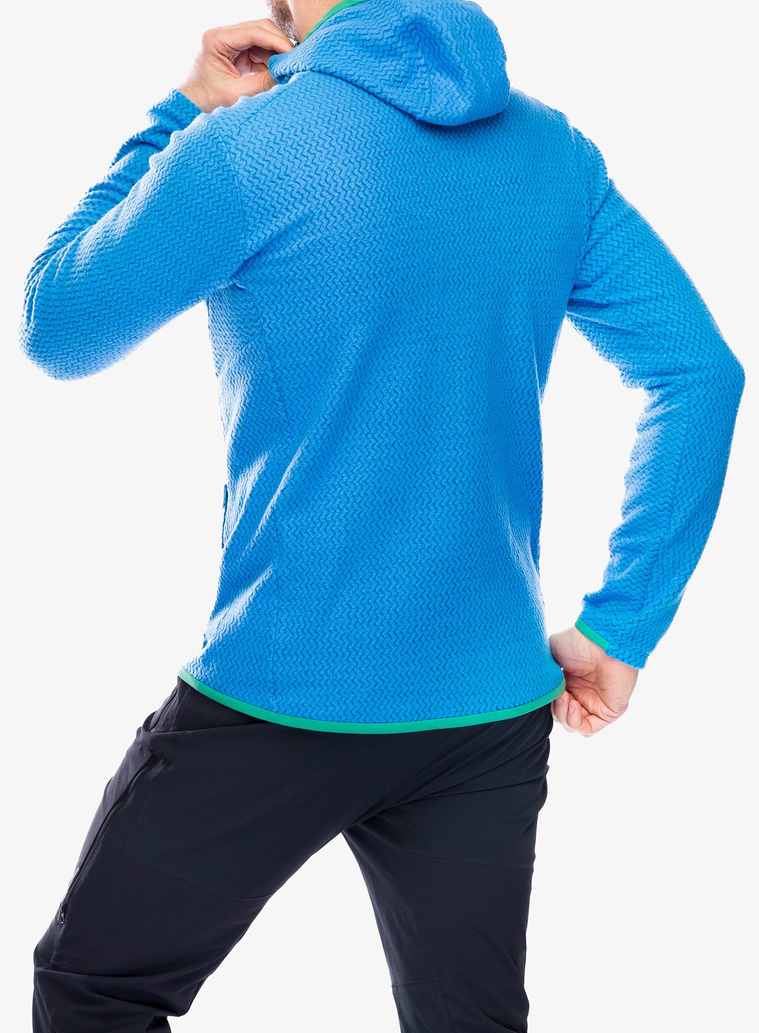 Jopica na zadrgo Patagonia R1 Air Full-Zip Hoody - vessel blue