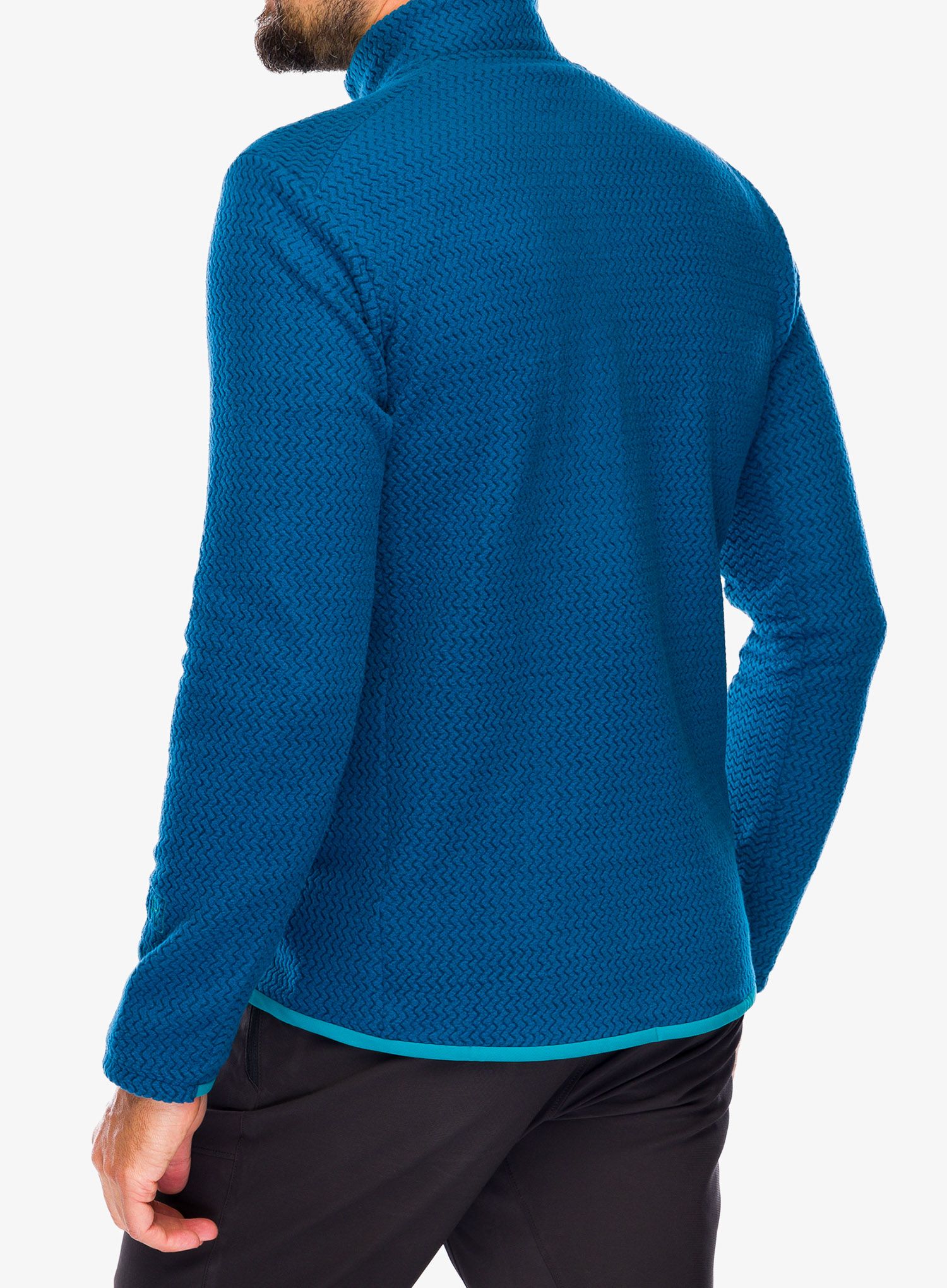 Puloverji brez kapuce Patagonia R1 Air Zip Neck - lagom blue