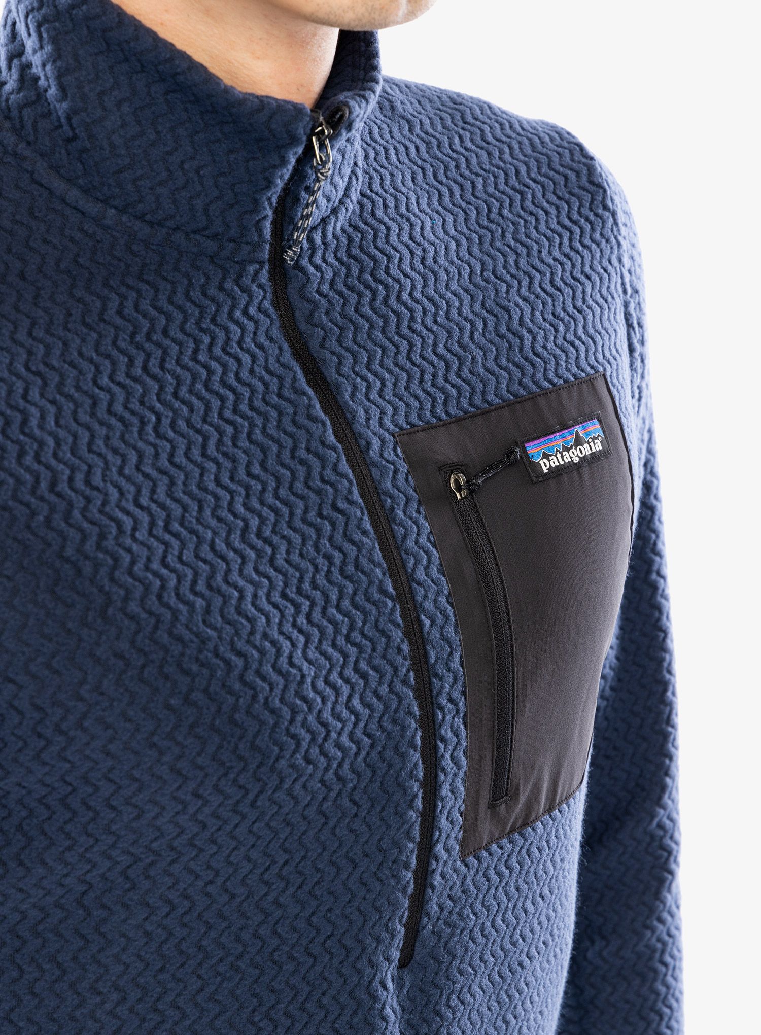 Puloverji brez kapuce Patagonia R1 Air Zip Neck - new navy