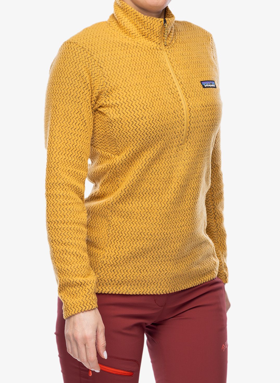 Ženski flis Patagonia R1 Air Zip Neck - pufferfish gold