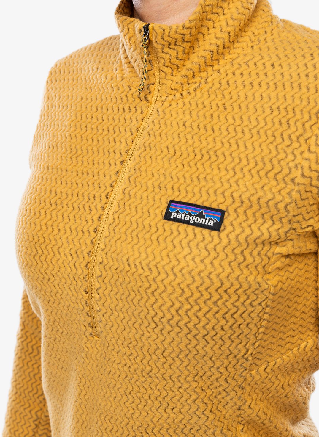 Ženski flis Patagonia R1 Air Zip Neck - pufferfish gold