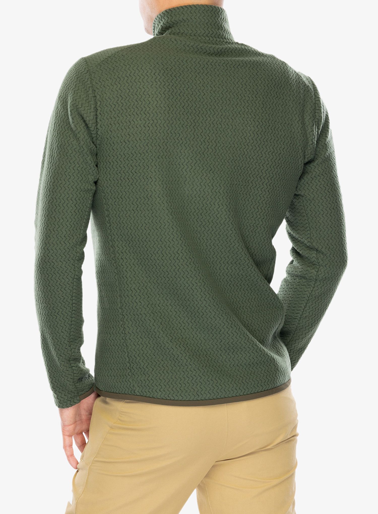 Puloverji brez kapuce Patagonia R1 Air Zip Neck - torrey pine green