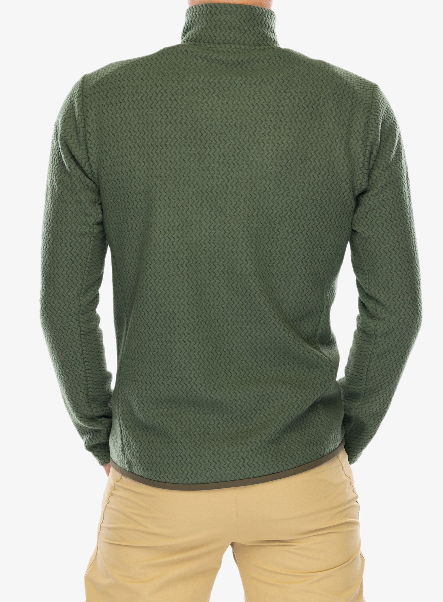 Puloverji brez kapuce Patagonia R1 Air Zip Neck - torrey pine green