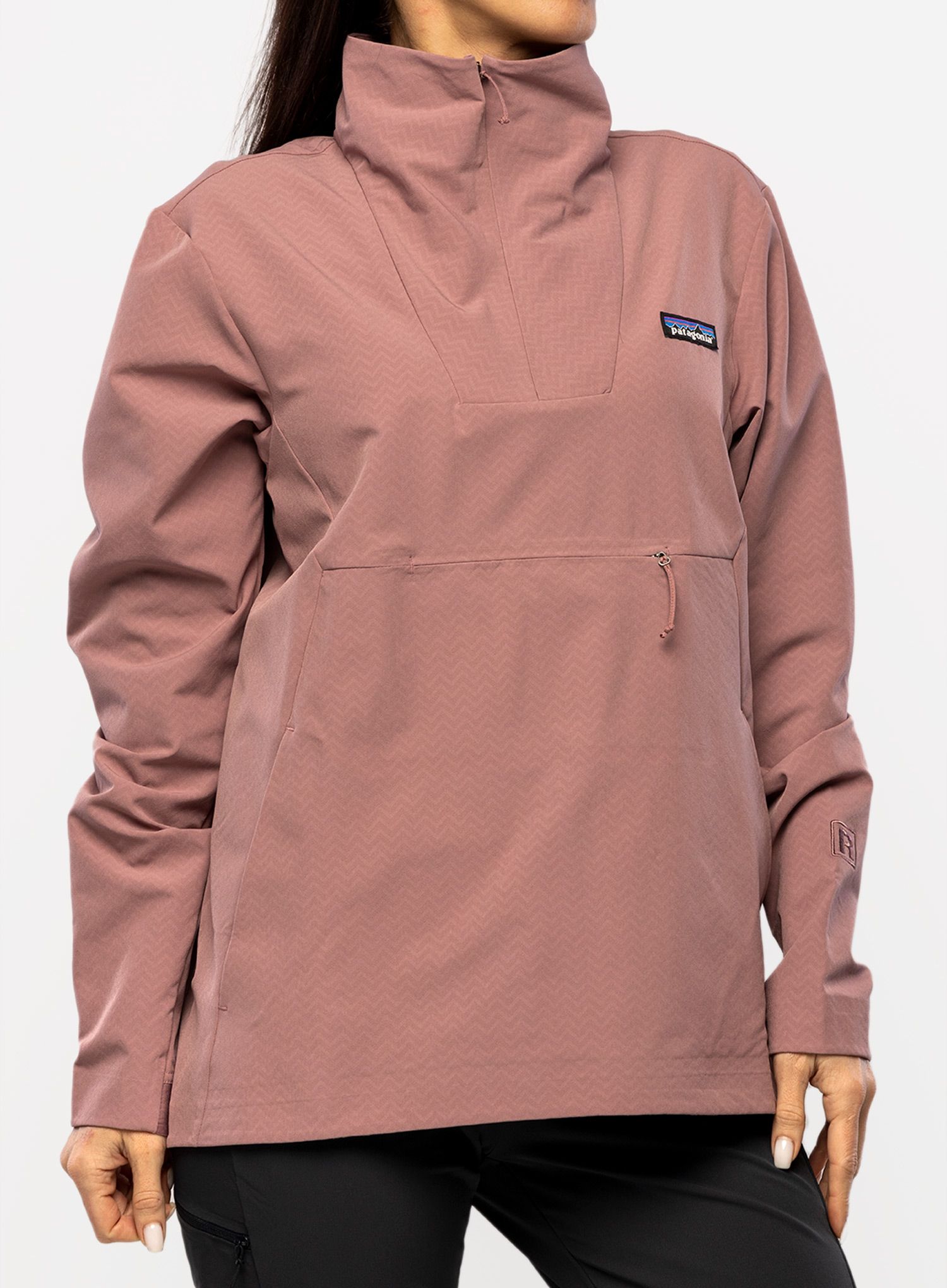 Softshell jakna Patagonia R1 CrossStrata P/O - evening mauve