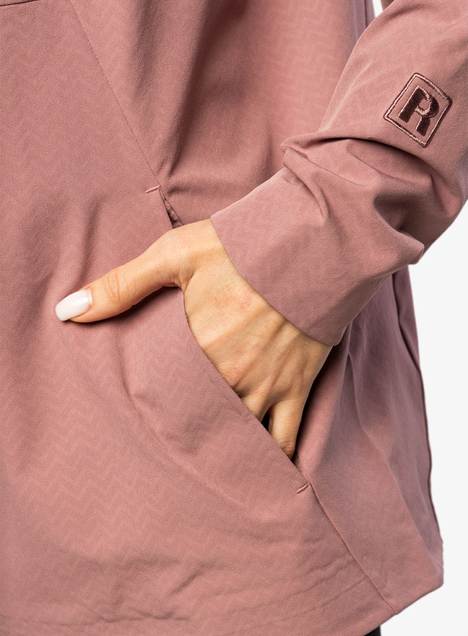 Softshell jakna Patagonia R1 CrossStrata P/O - evening mauve