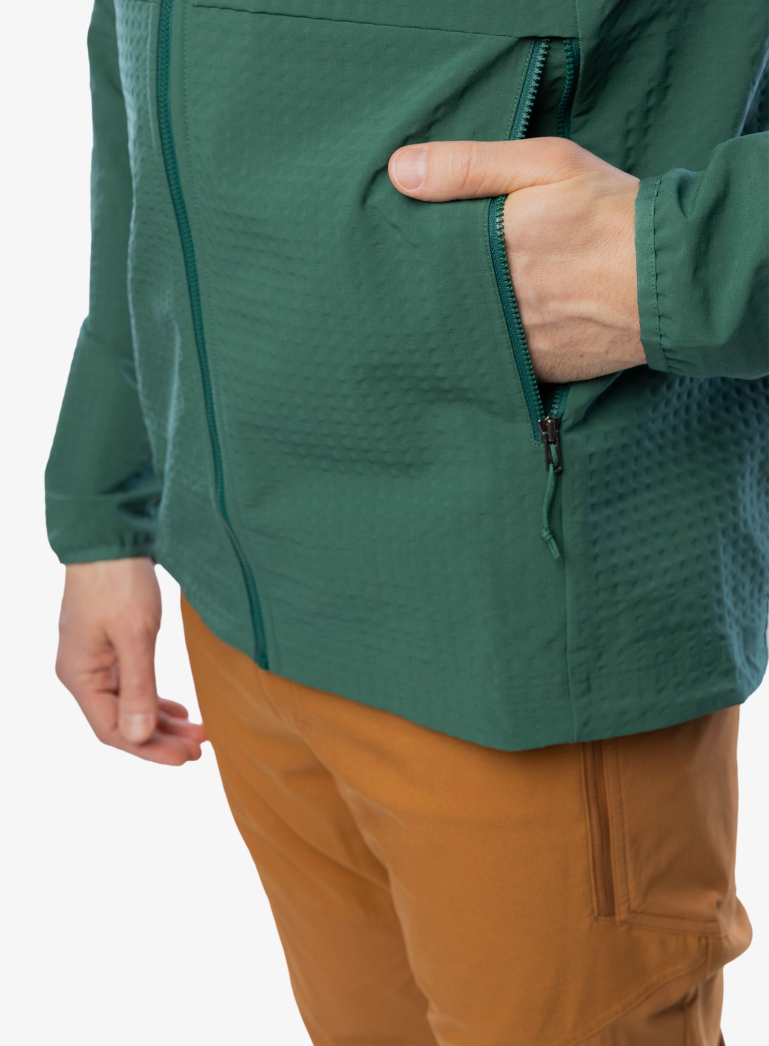 Softshell jakna Patagonia R1 TechFace Hoody - conifer green