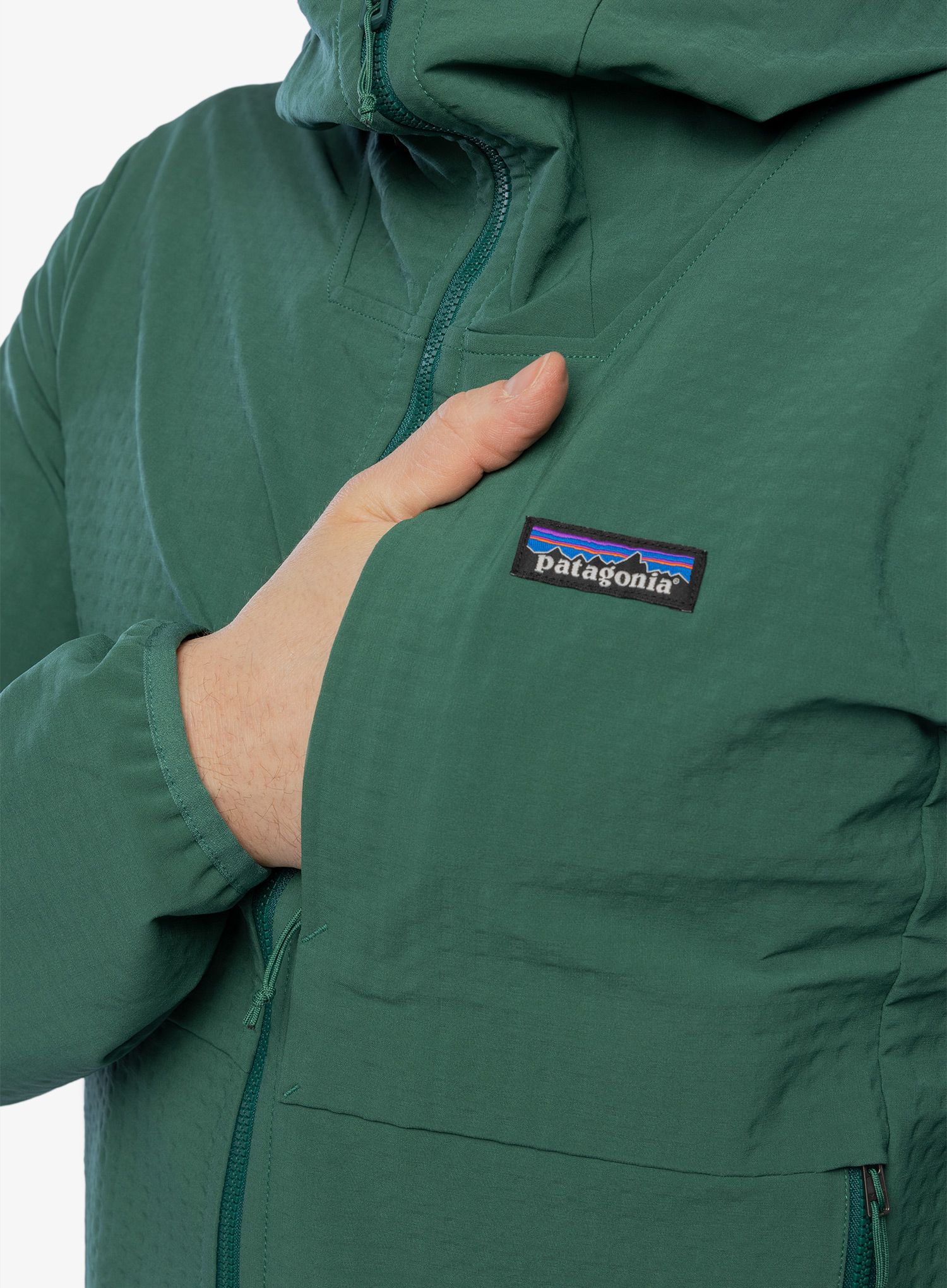 Softshell jakna Patagonia R1 TechFace Hoody - conifer green