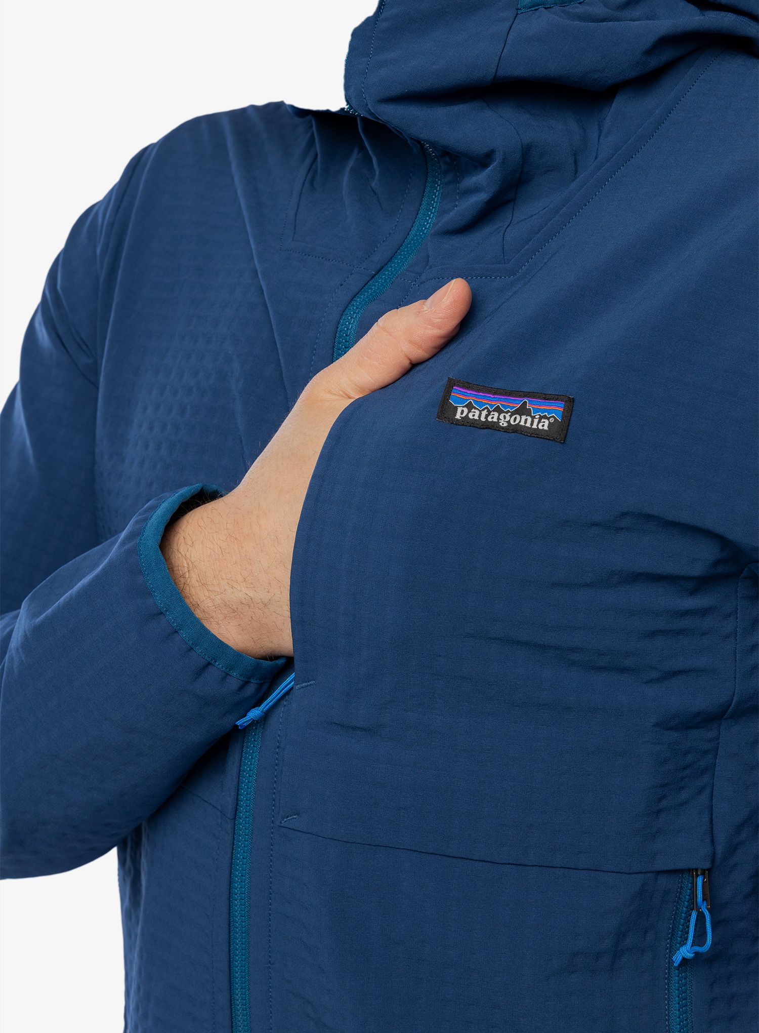 Softshell jakna Patagonia R1 Techface Hoody - tidepool blue