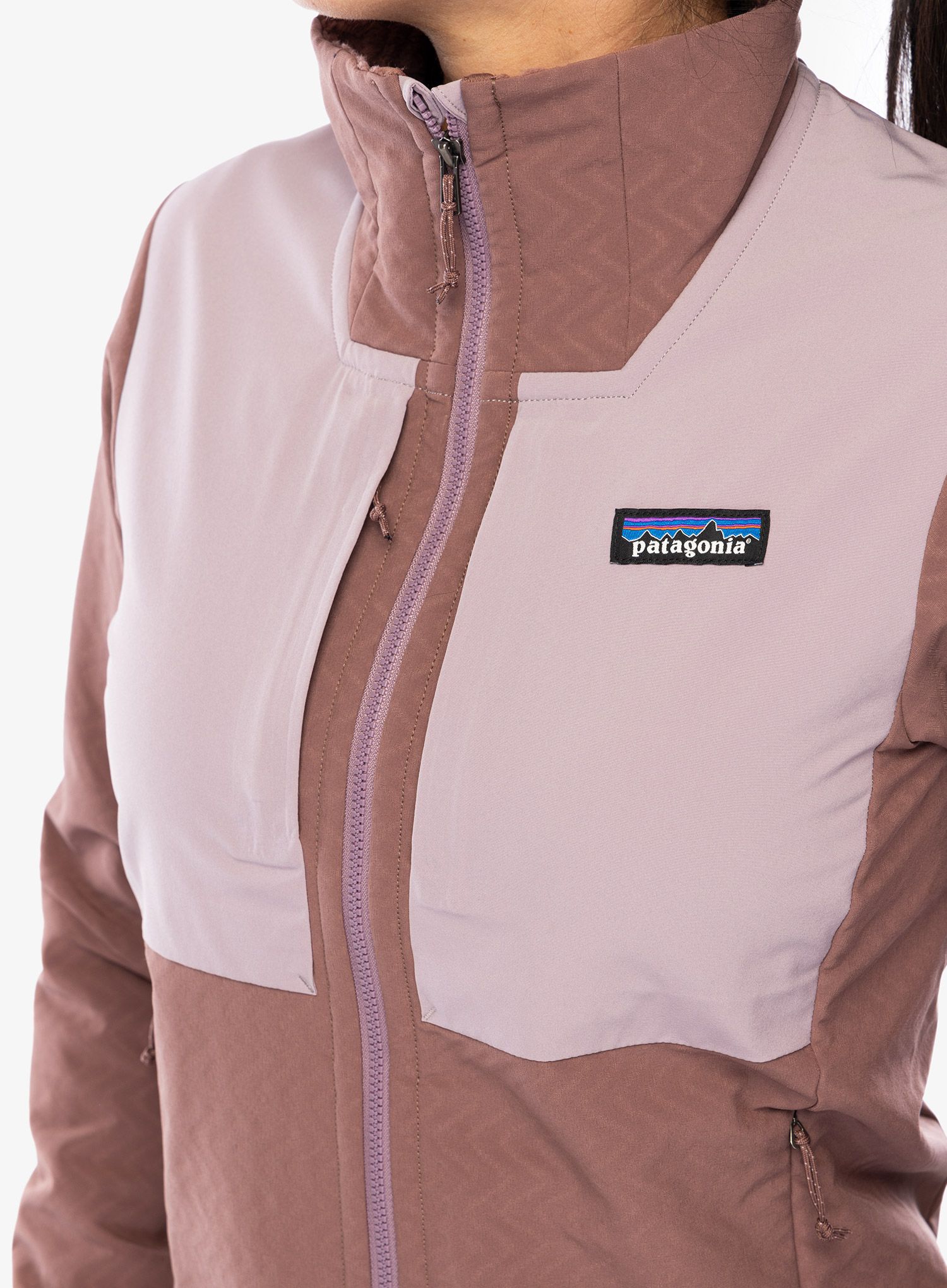 Ženska softshell jakna Patagonia R2 CrossStrata Jacket - dulse mauve