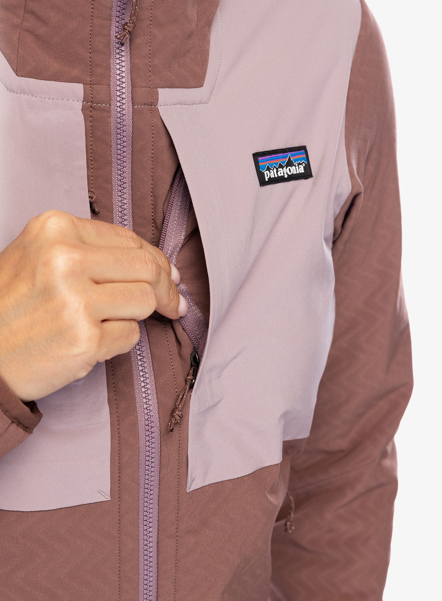 Ženska softshell jakna Patagonia R2 CrossStrata Jacket - dulse mauve