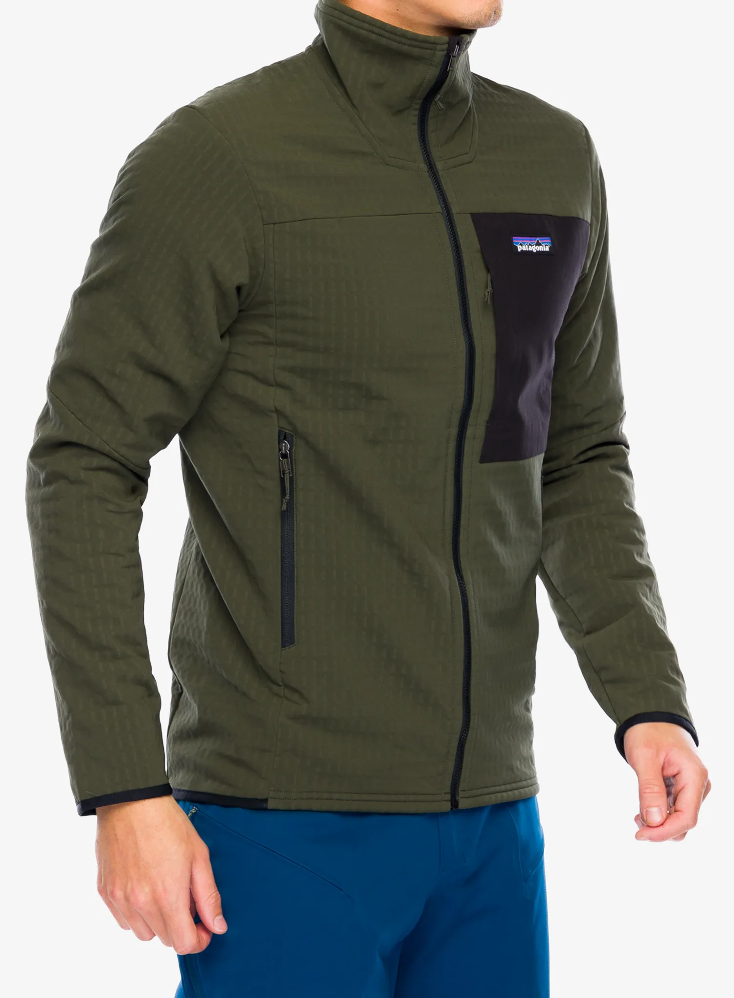 Softshell jakna Patagonia R2 TechFace Jacket - pine needle green