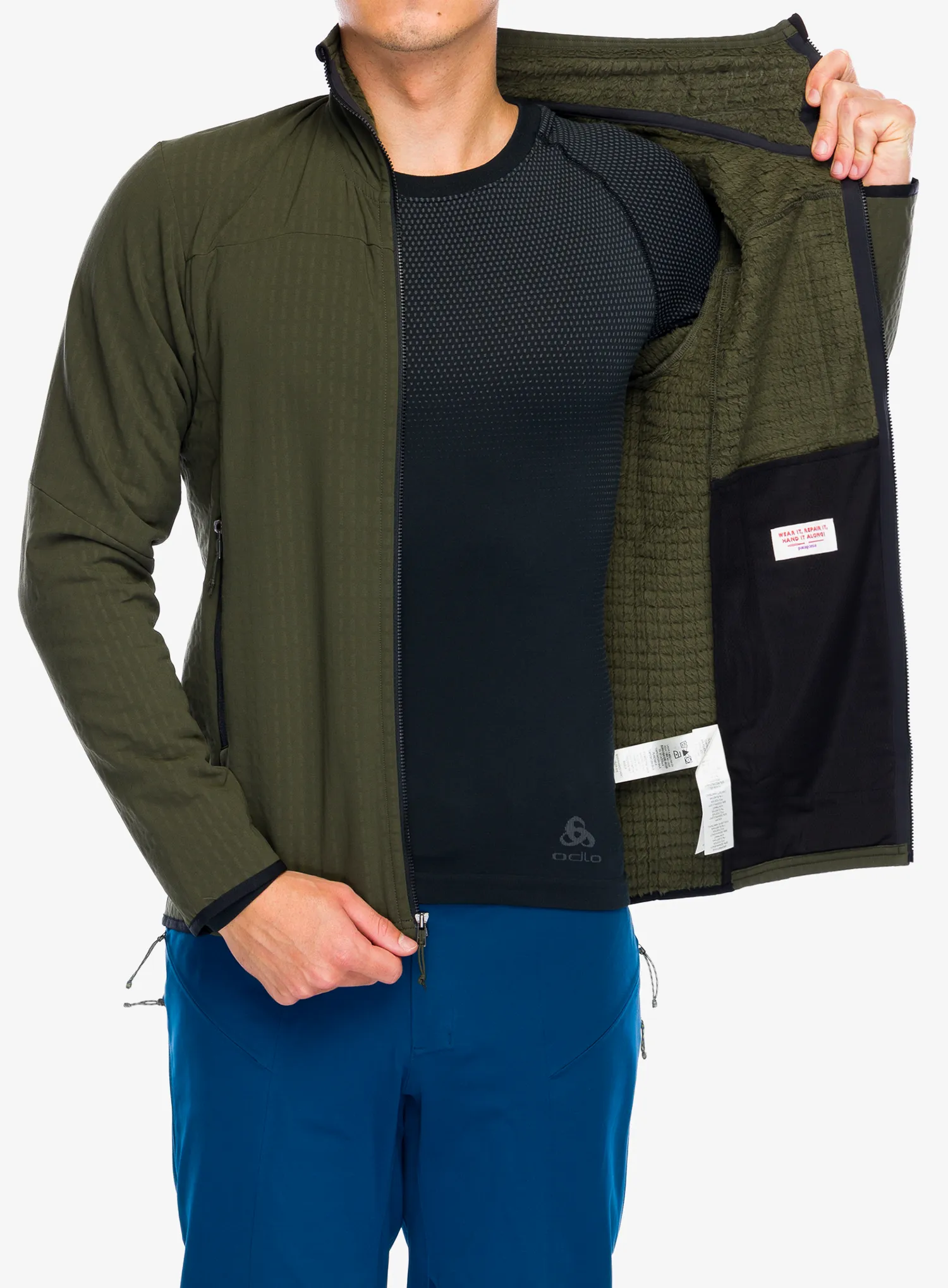 Softshell jakna Patagonia R2 TechFace Jacket - pine needle green
