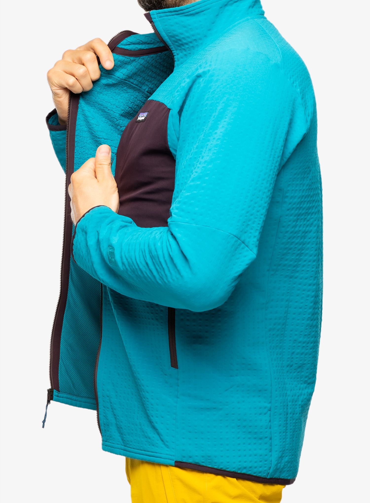 Moška jakna Patagonia R2 TechFace Jkt - belay blue