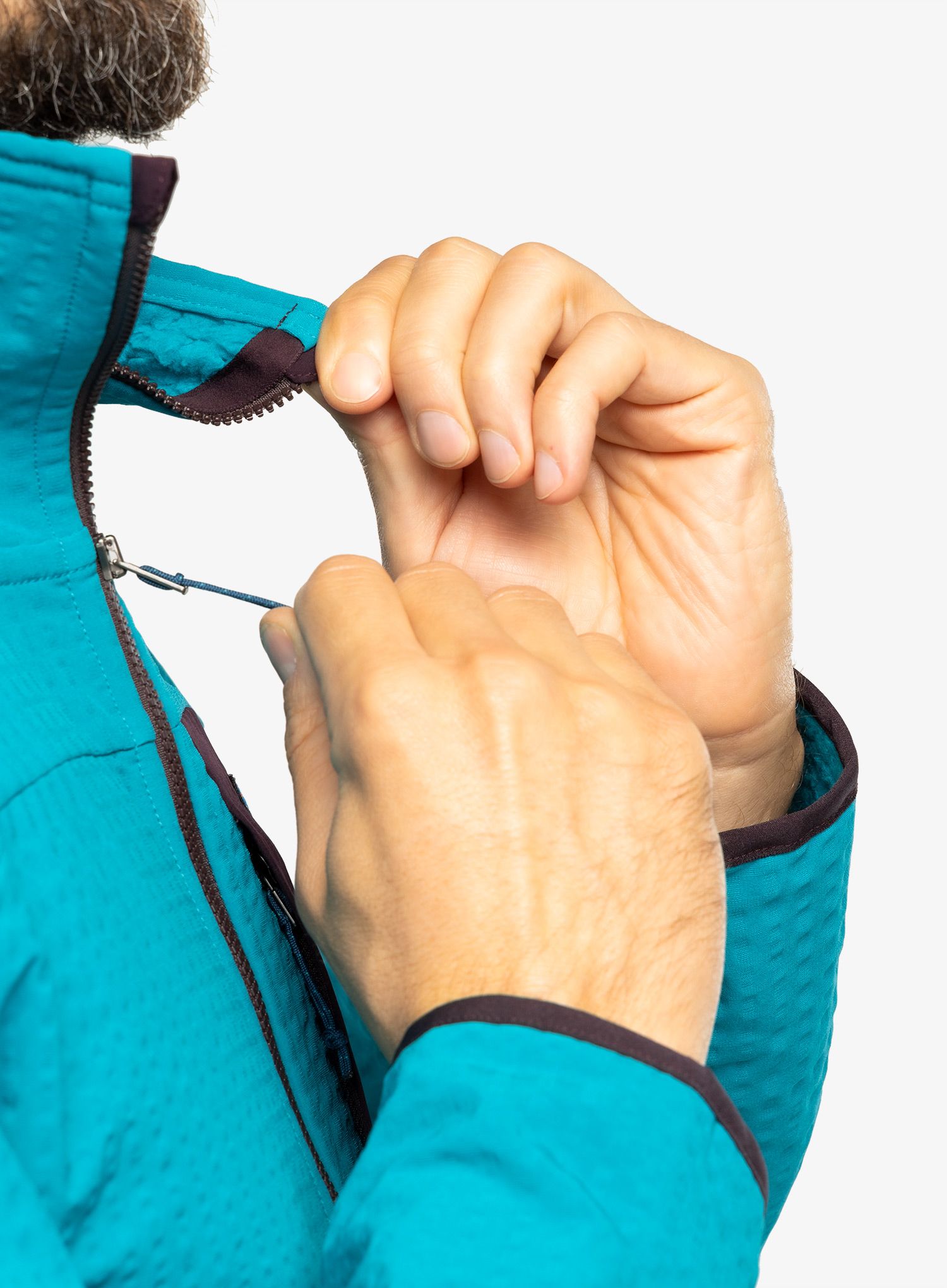 Moška jakna Patagonia R2 TechFace Jkt - belay blue