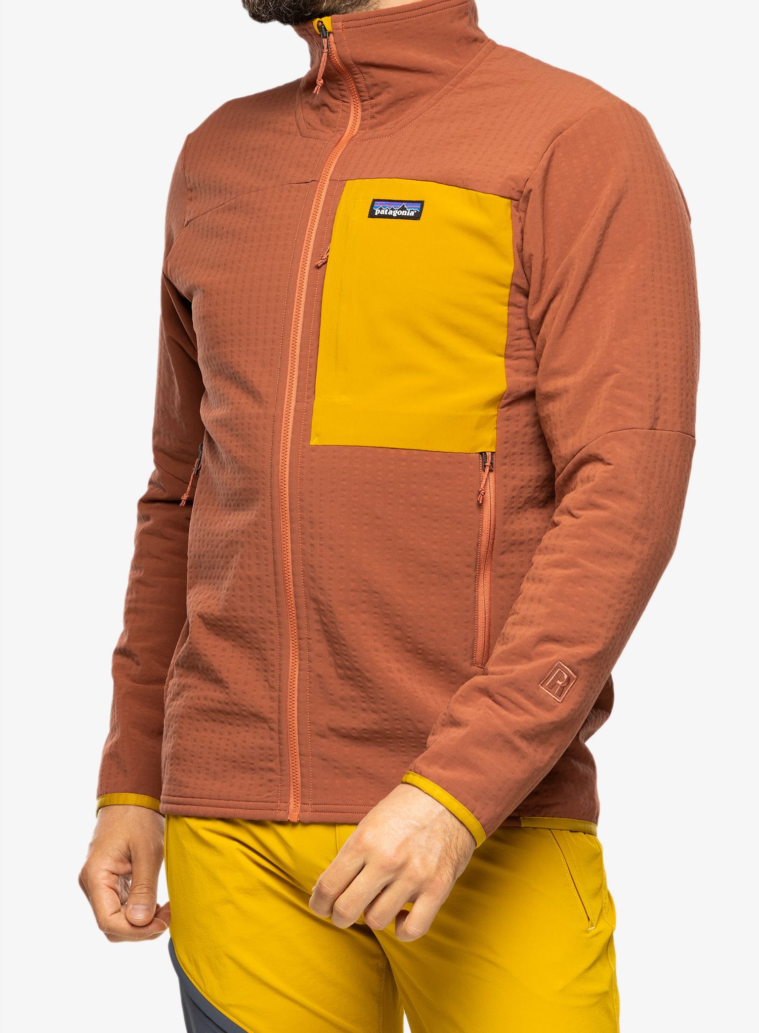 Softshell jakna Patagonia R2 TechFace Jkt - burl red