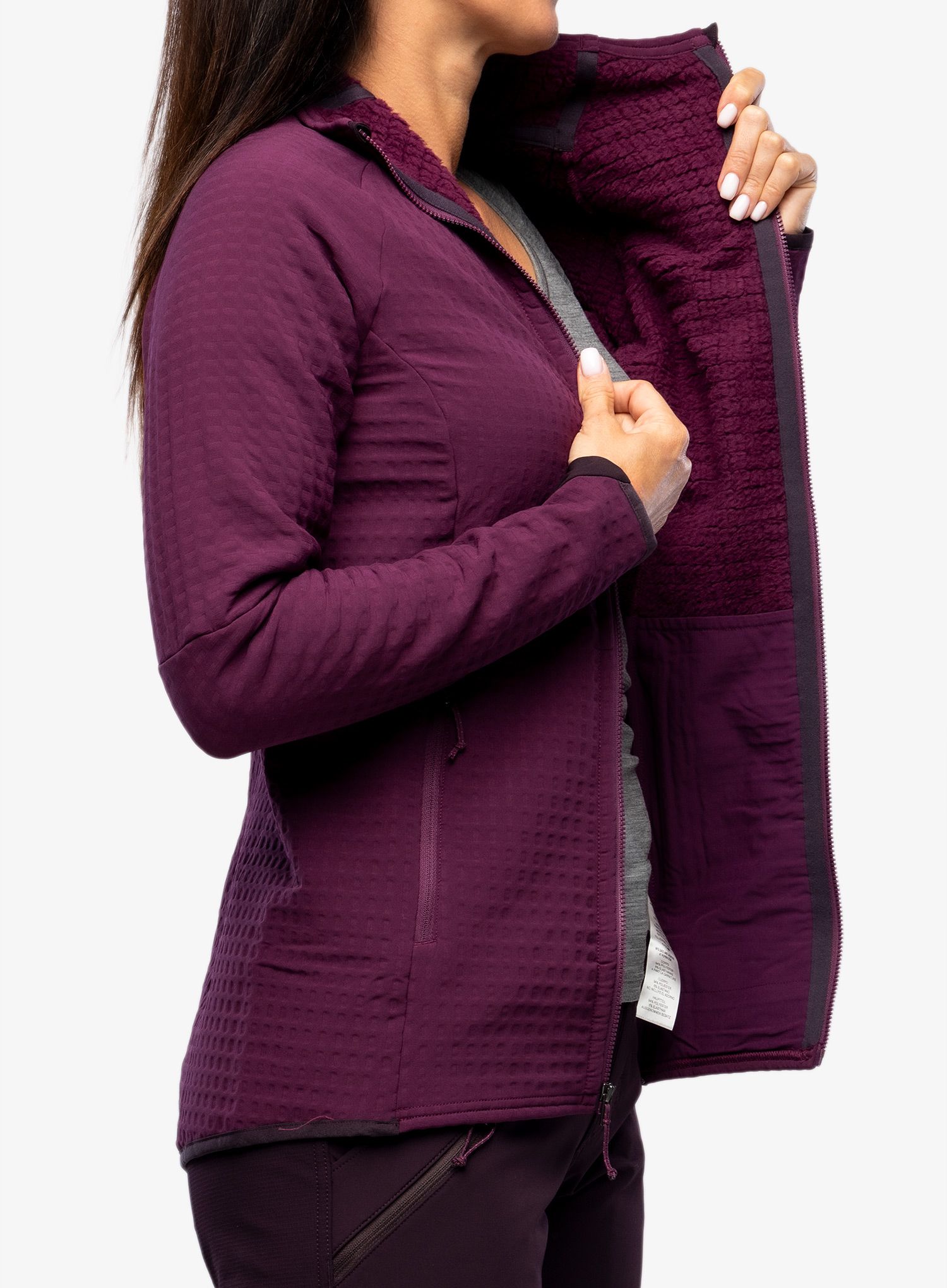 Ženska jakna Patagonia R2 TechFace Jkt - night plum