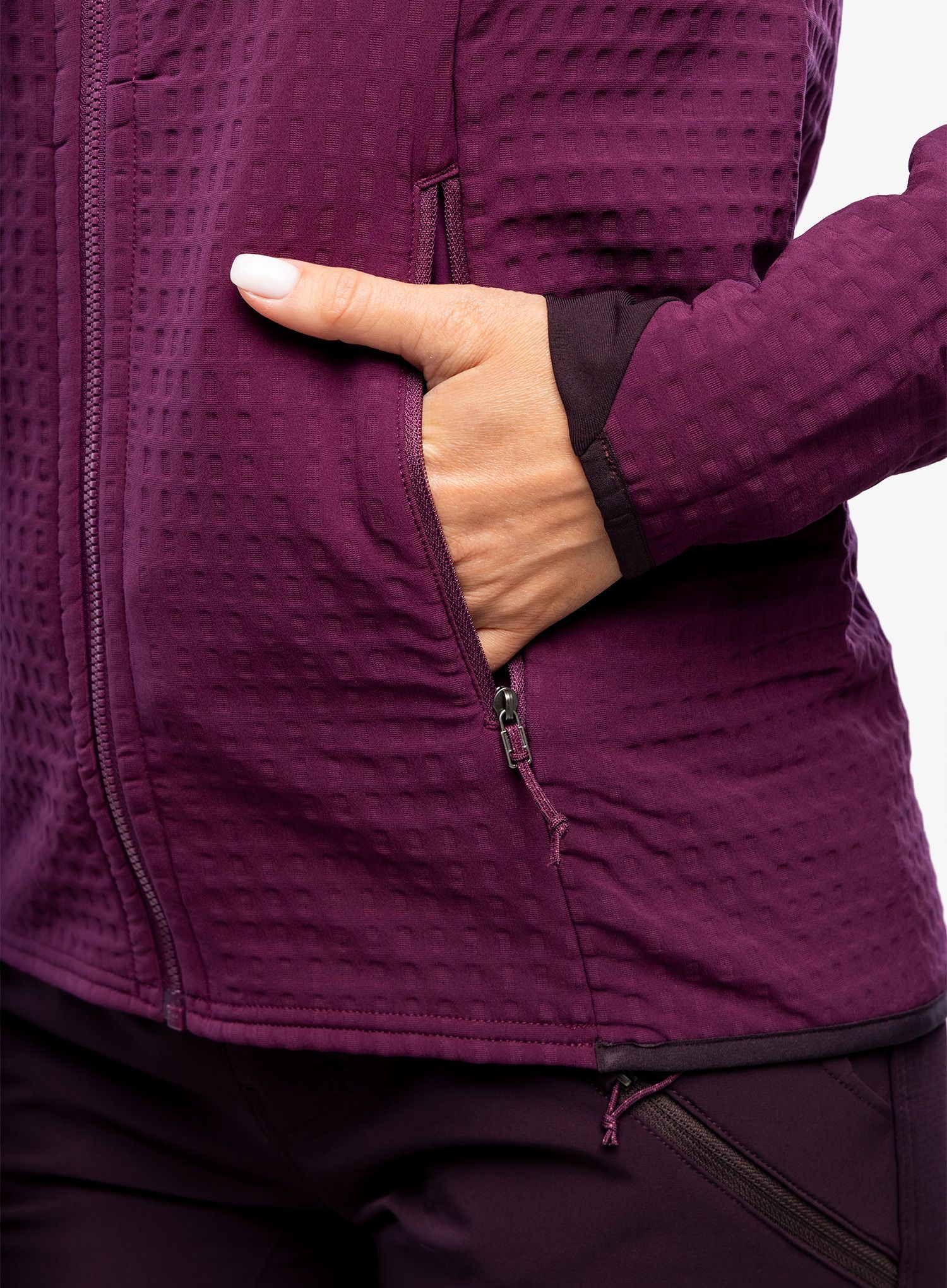 Ženska jakna Patagonia R2 TechFace Jkt - night plum