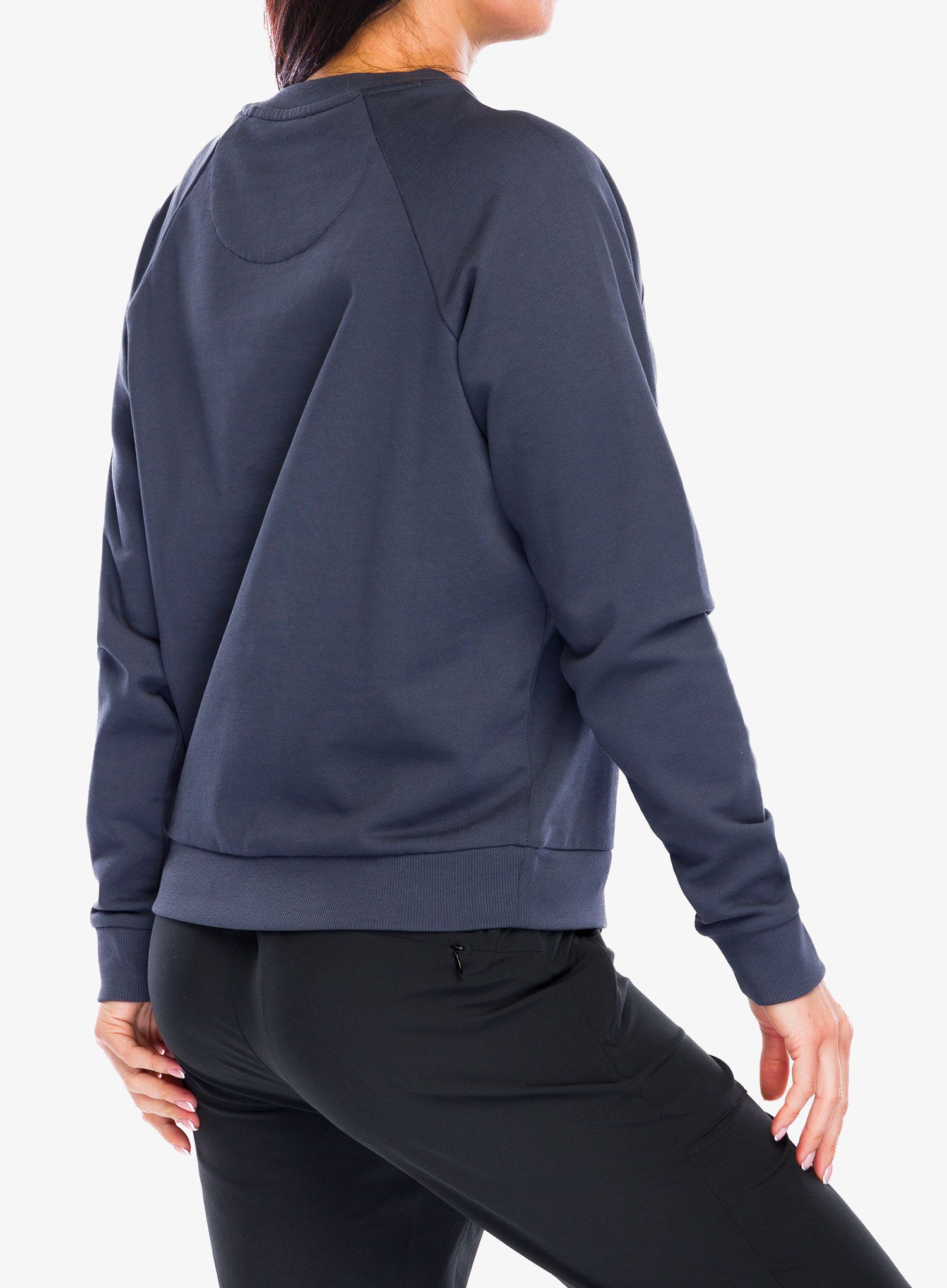 Ženska jopica brez kapuce Patagonia Regenerative Organic Cotton - blue