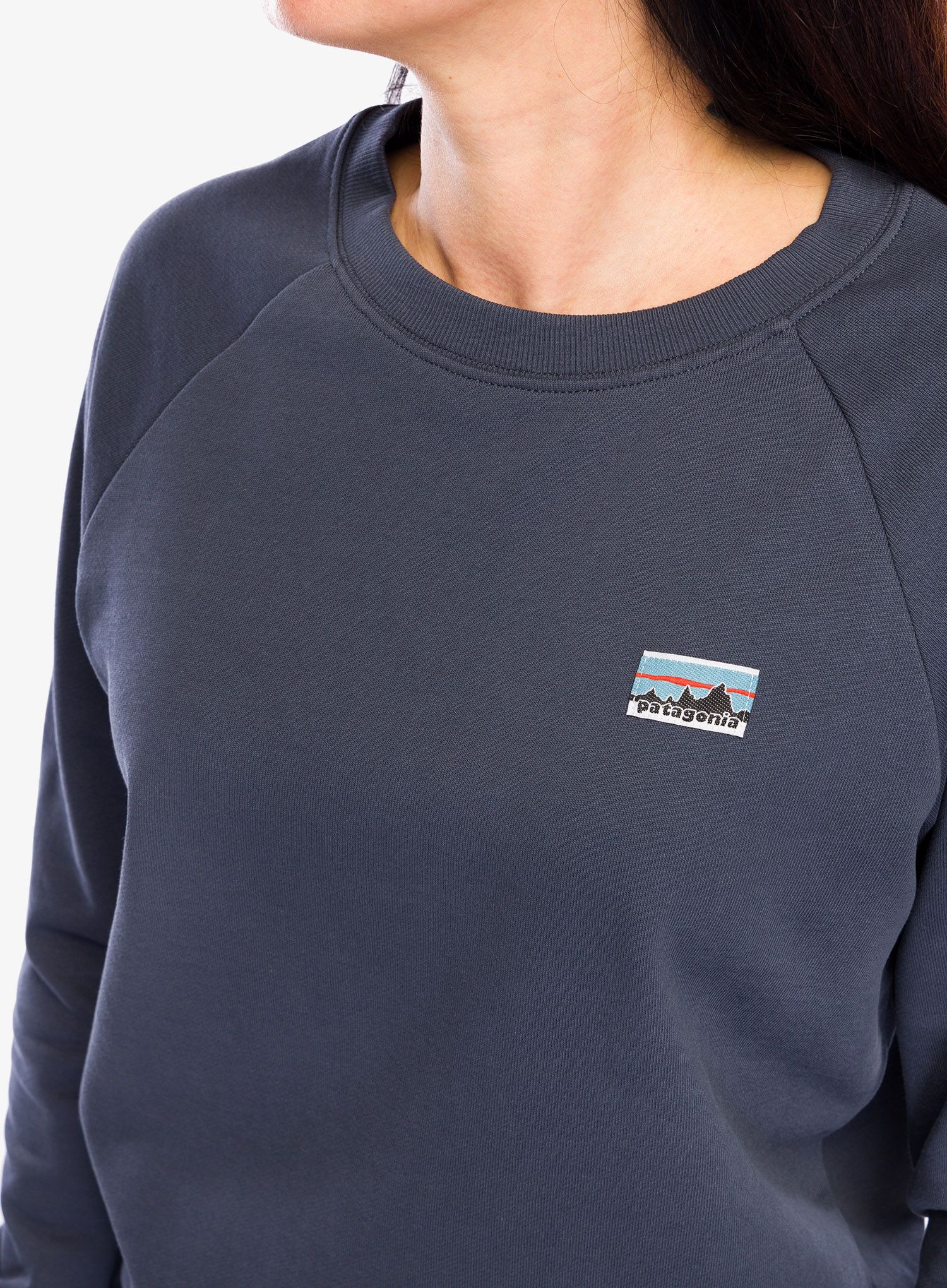 Ženska jopica brez kapuce Patagonia Regenerative Organic Cotton - blue