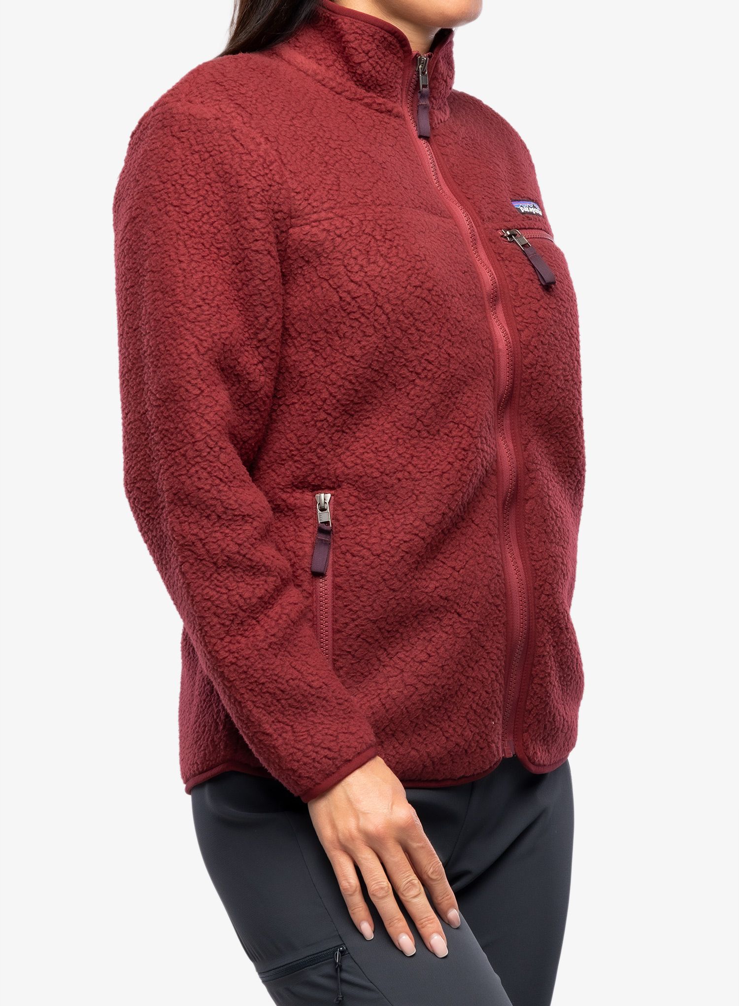 Ženski flis Patagonia Retro Pile Jacket - carmine red