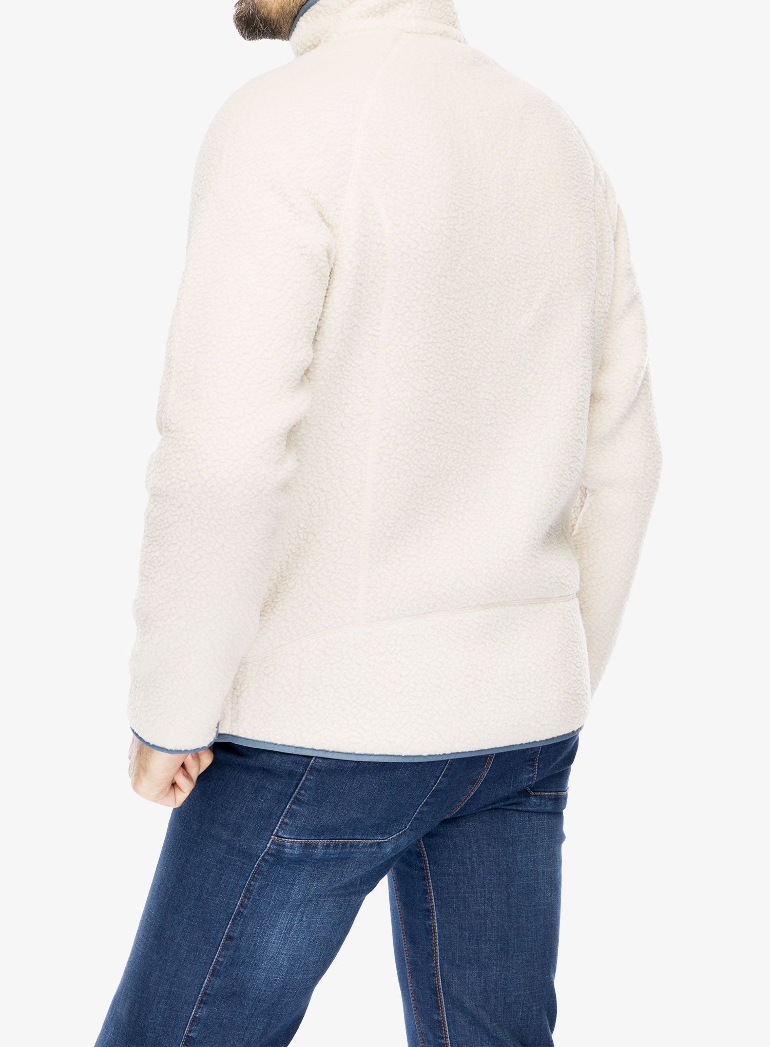 Flis Patagonia Retro Pile Jacket - dark natural/blue