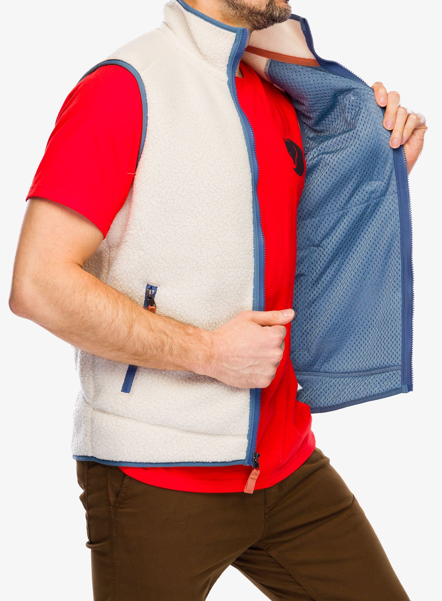 Brezrokavnik Patagonia Retro Pile Vest - dark natural/blue