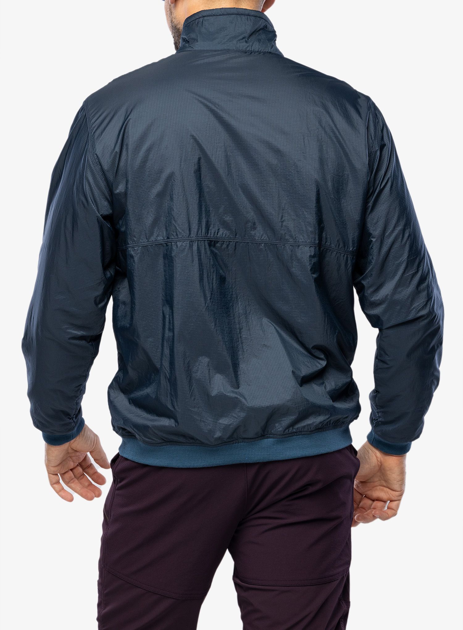 Moška jakna Patagonia Reversible Shelled Microdini Jkt - tidepool blue