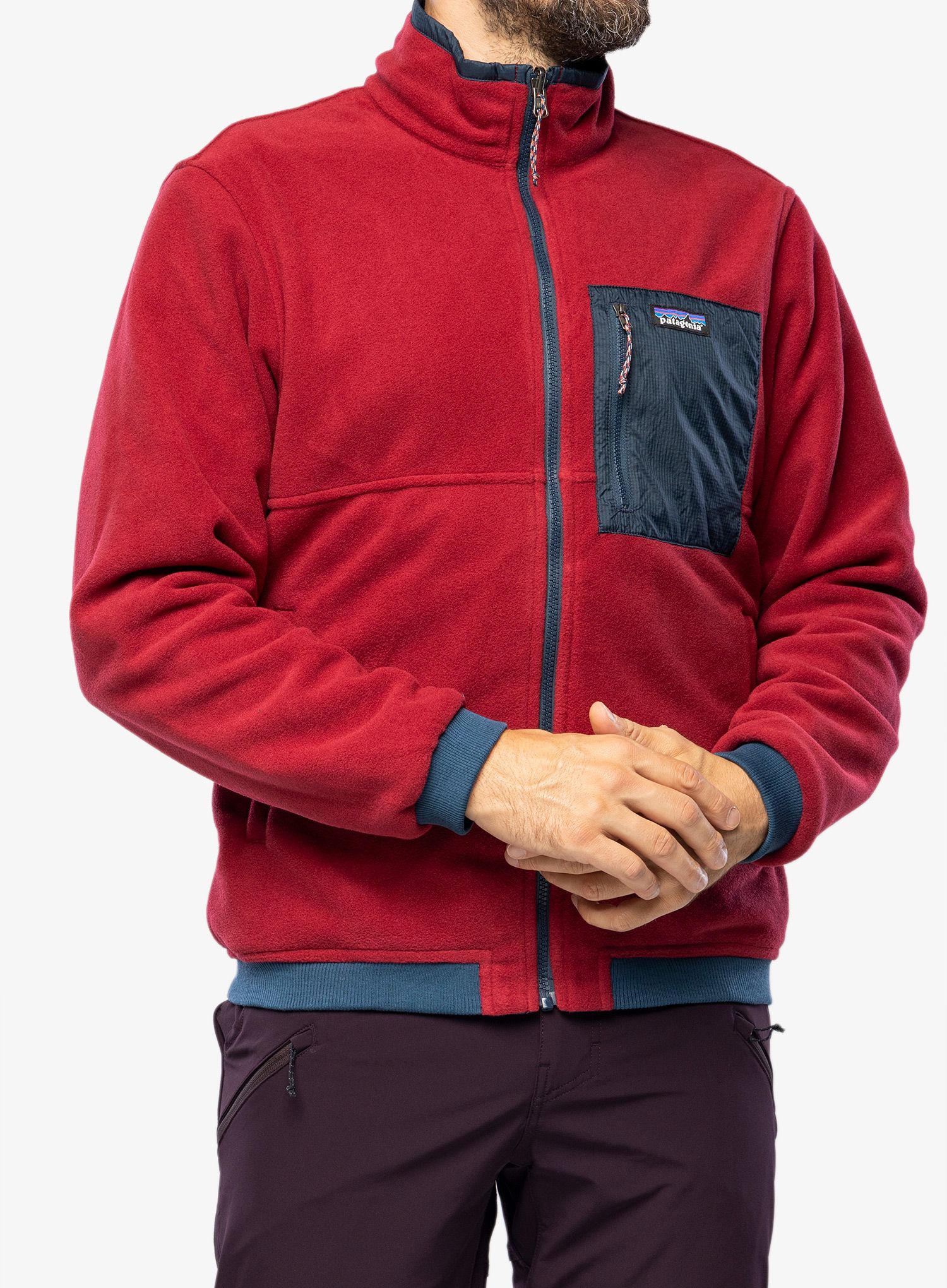 Moška jakna Patagonia Reversible Shelled Microdini Jkt - tidepool blue