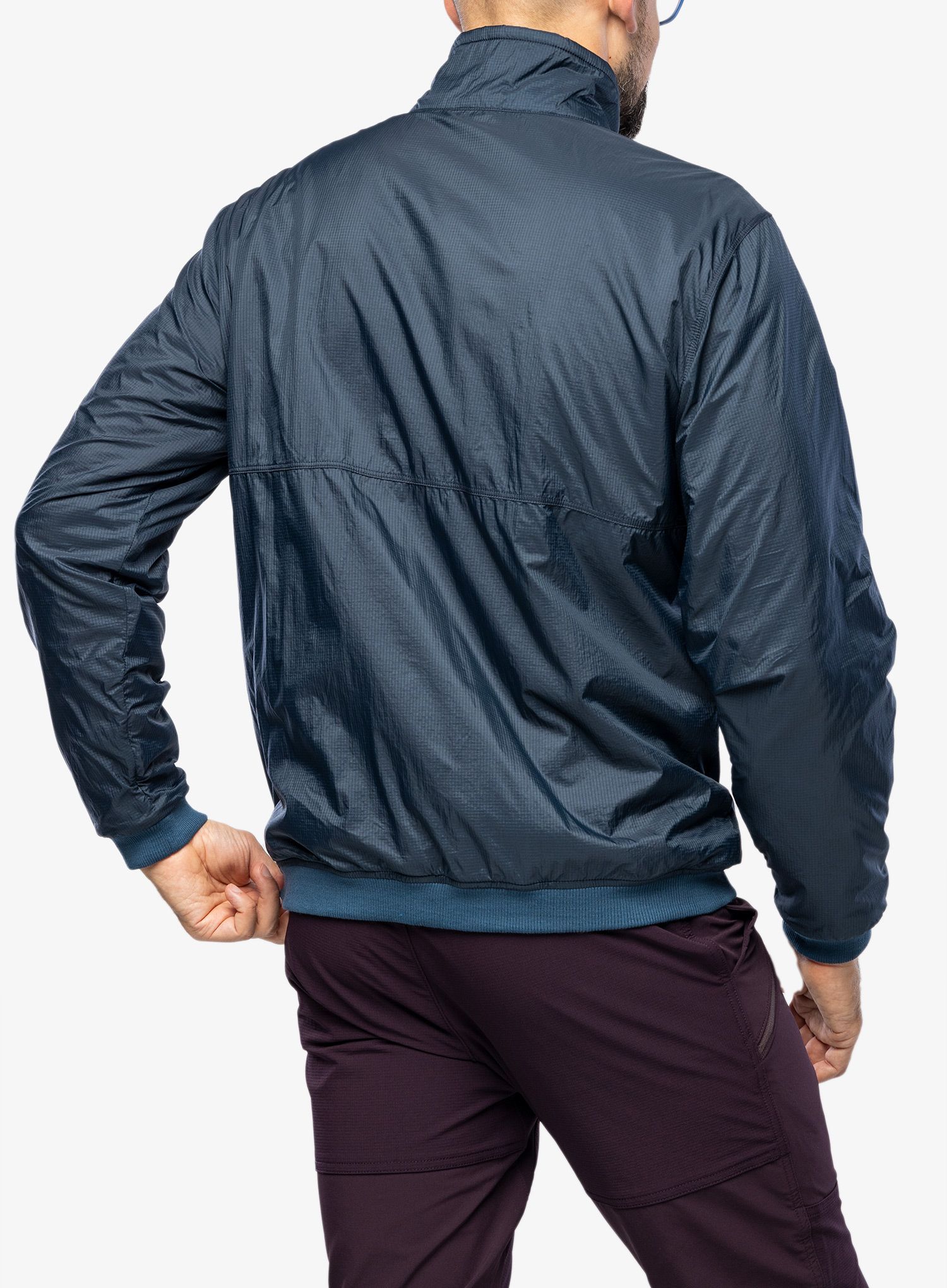 Moška jakna Patagonia Reversible Shelled Microdini Jkt - tidepool blue