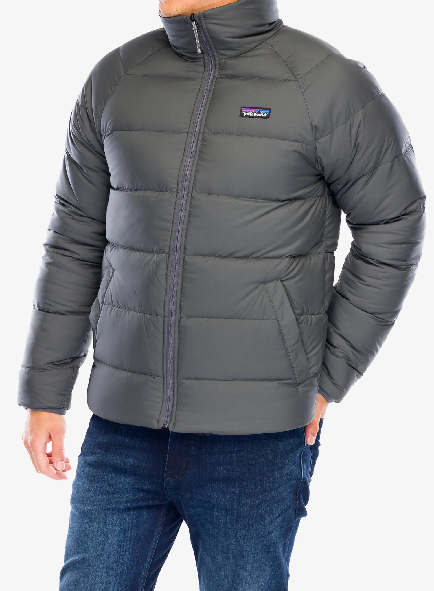 Puhovka Patagonia Reversible Silent Down Jacket - forge grey