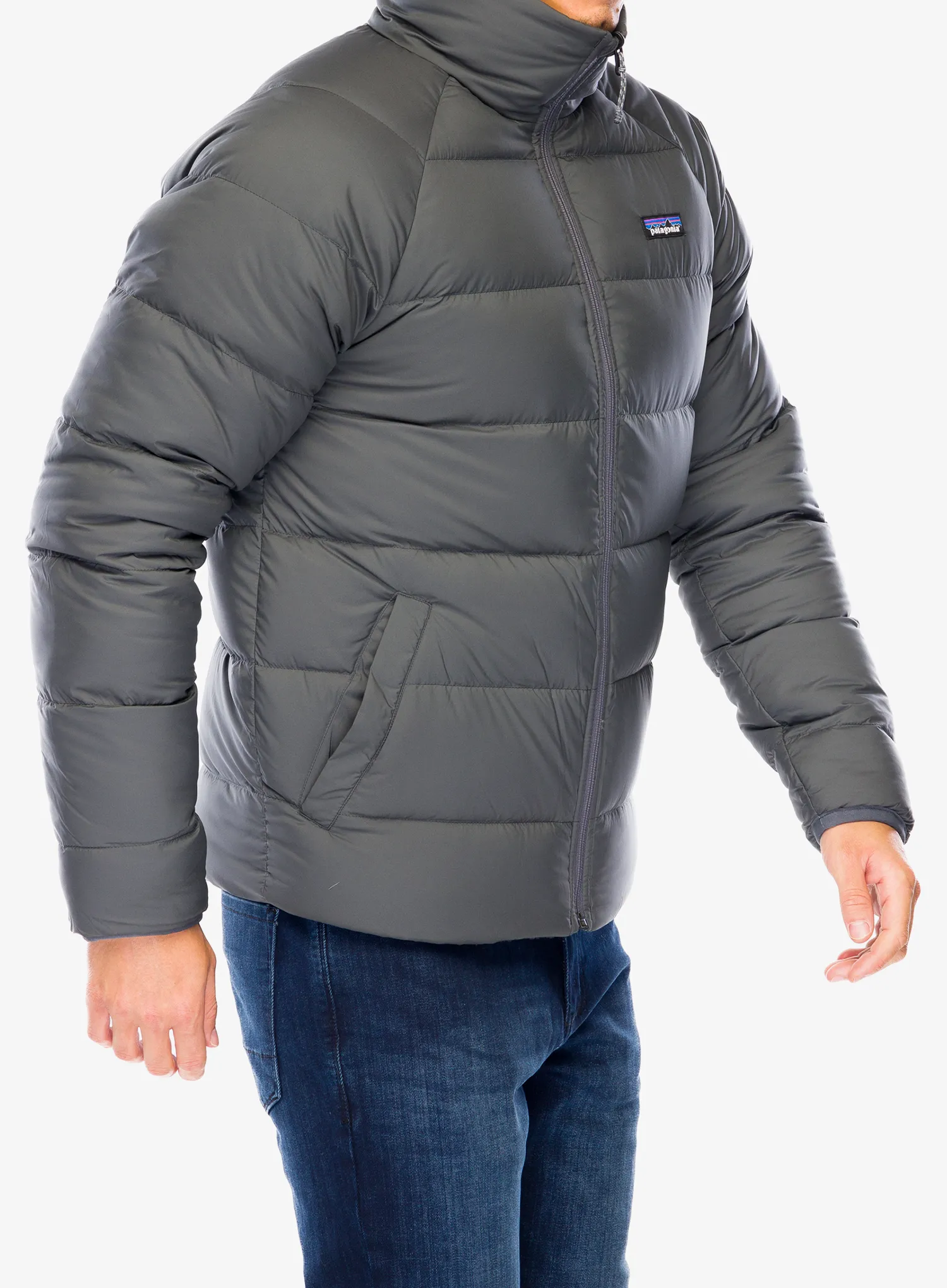 Puhovka Patagonia Reversible Silent Down Jacket - forge grey