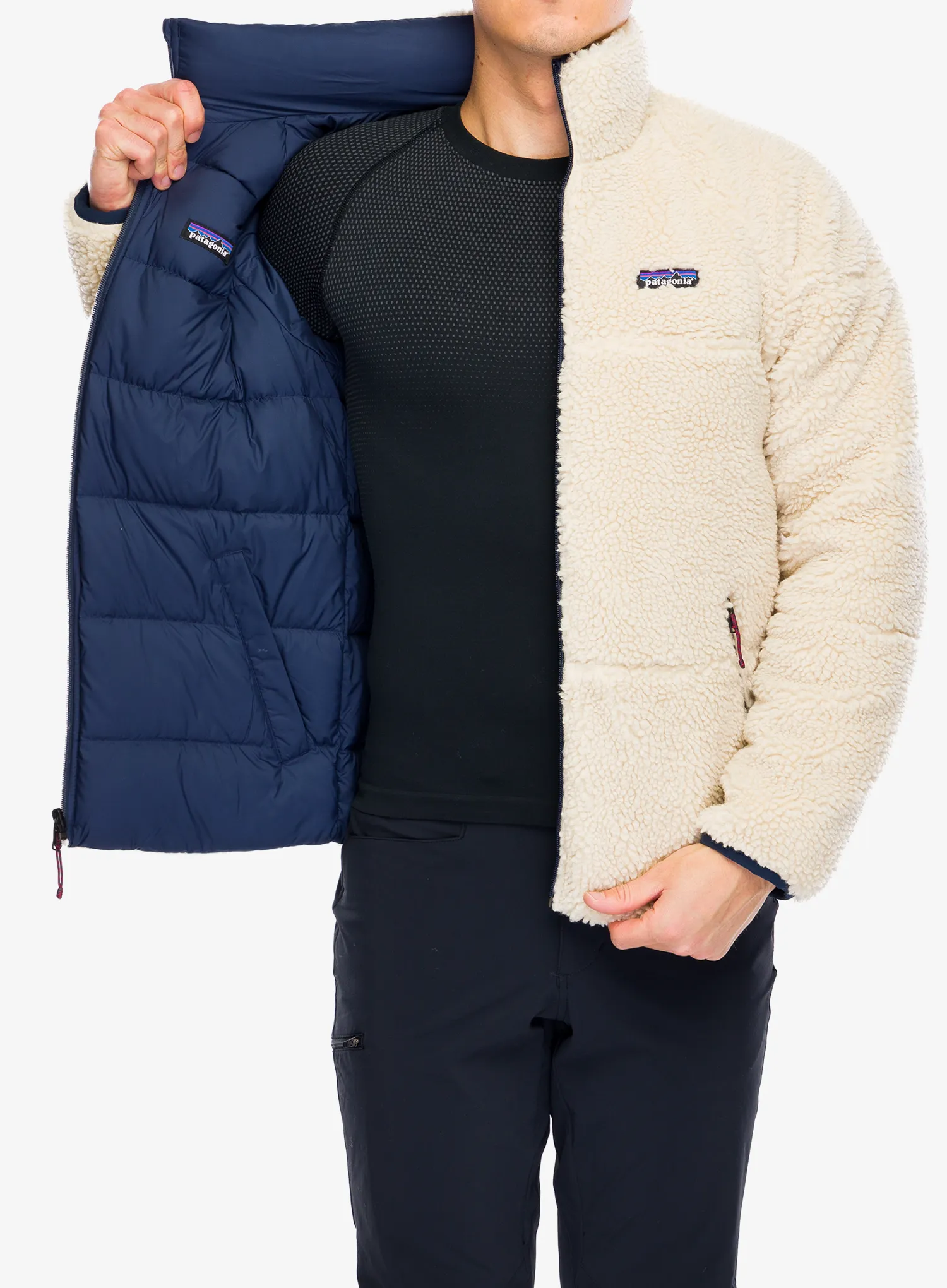 Puhovka Patagonia Reversible Silent Down Jacket - new navy
