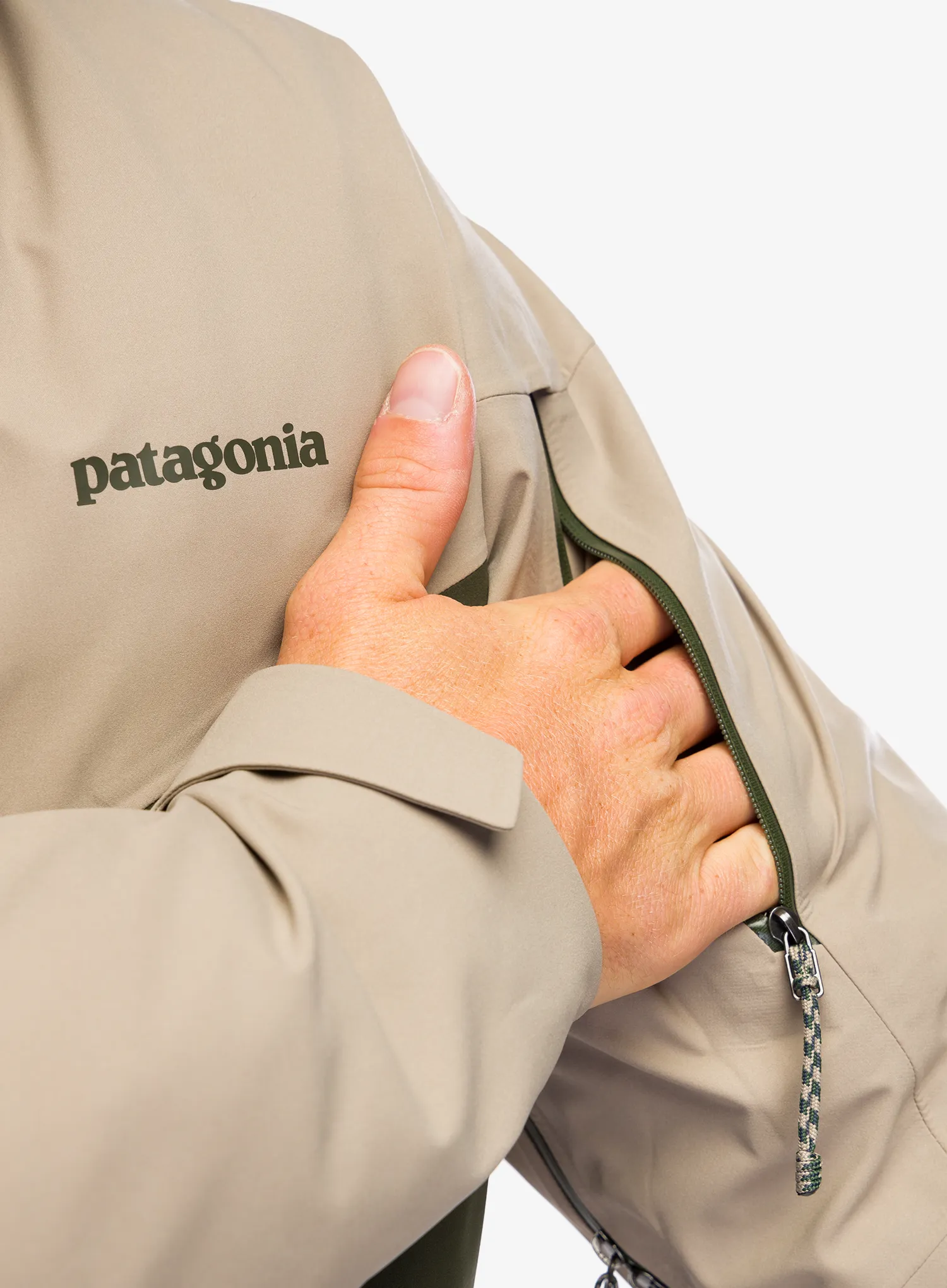 Jakna za turno smučanje Patagonia SnowDrifter Jacket - seabird grey
