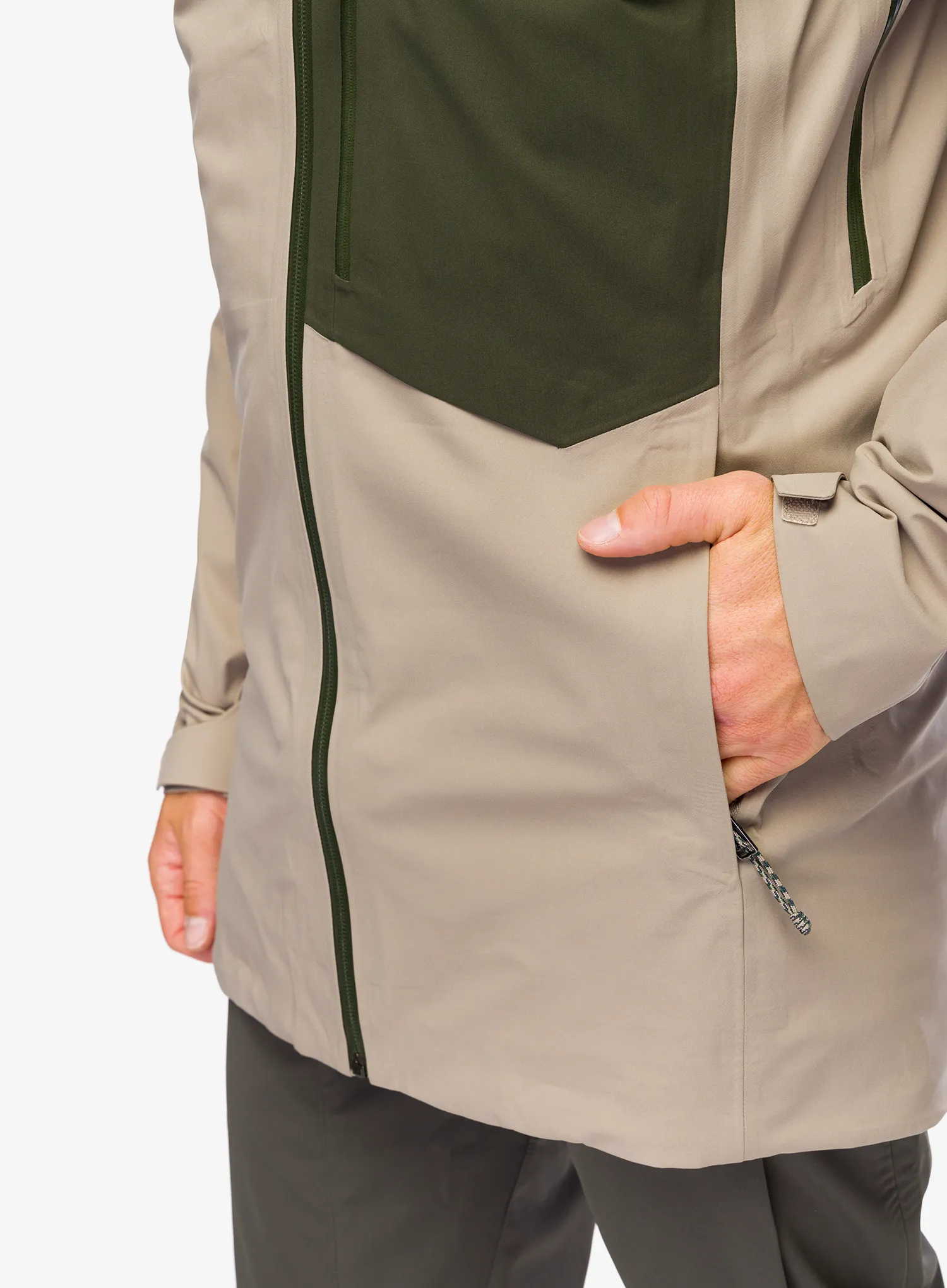 Jakna za turno smučanje Patagonia SnowDrifter Jacket - seabird grey