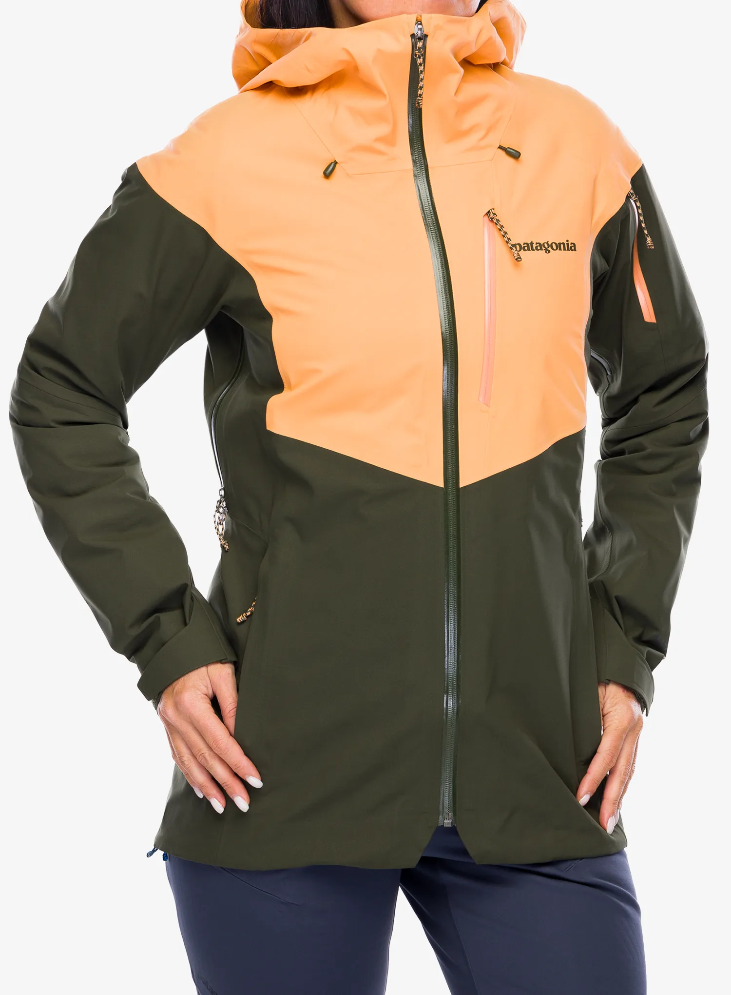 Ženska jakna Patagonia SnowDrifter Jacket - vivid apricot