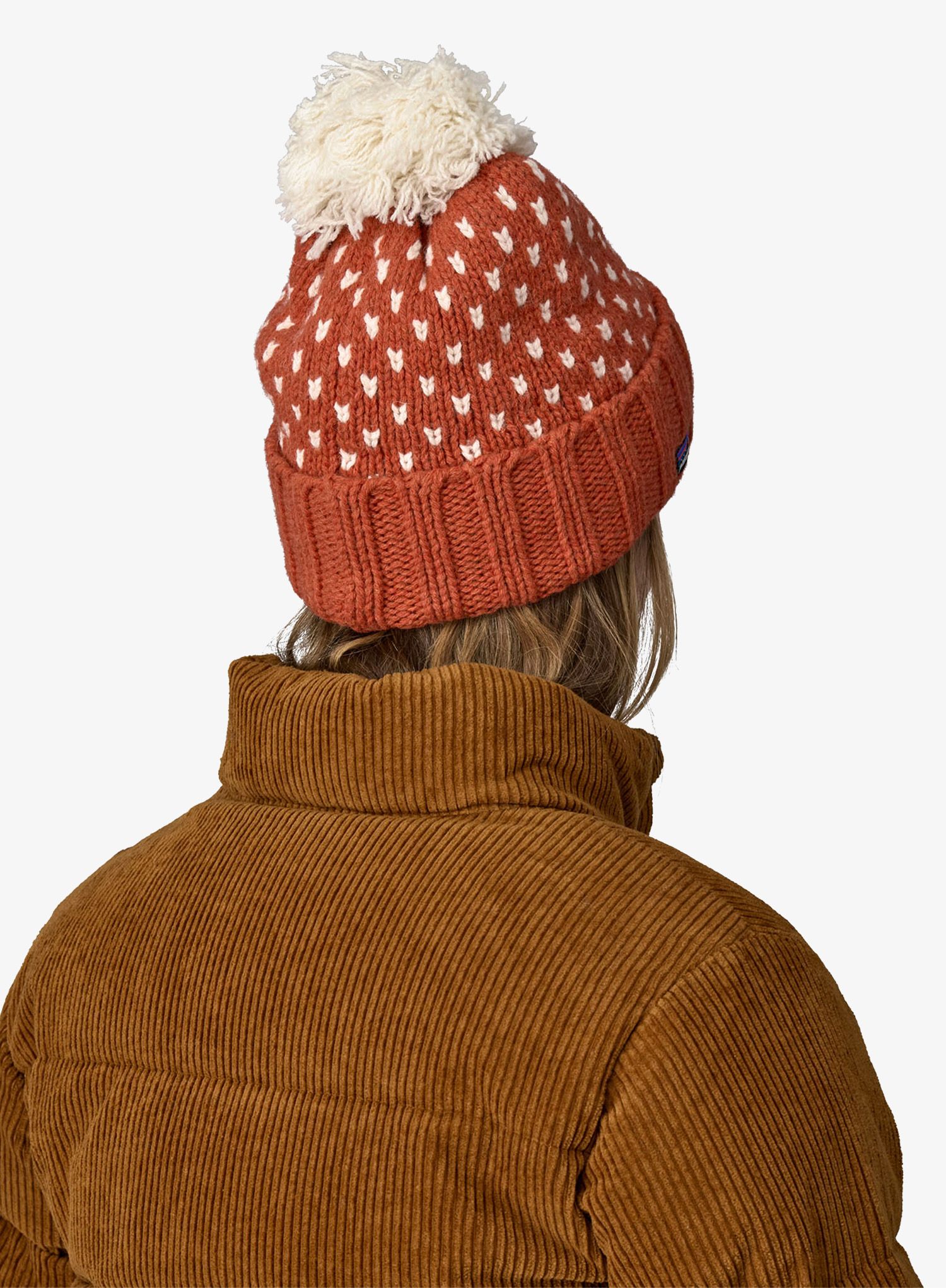 Zimska kapa Patagonia Snowbelle Beanie - offset dot/burnished red