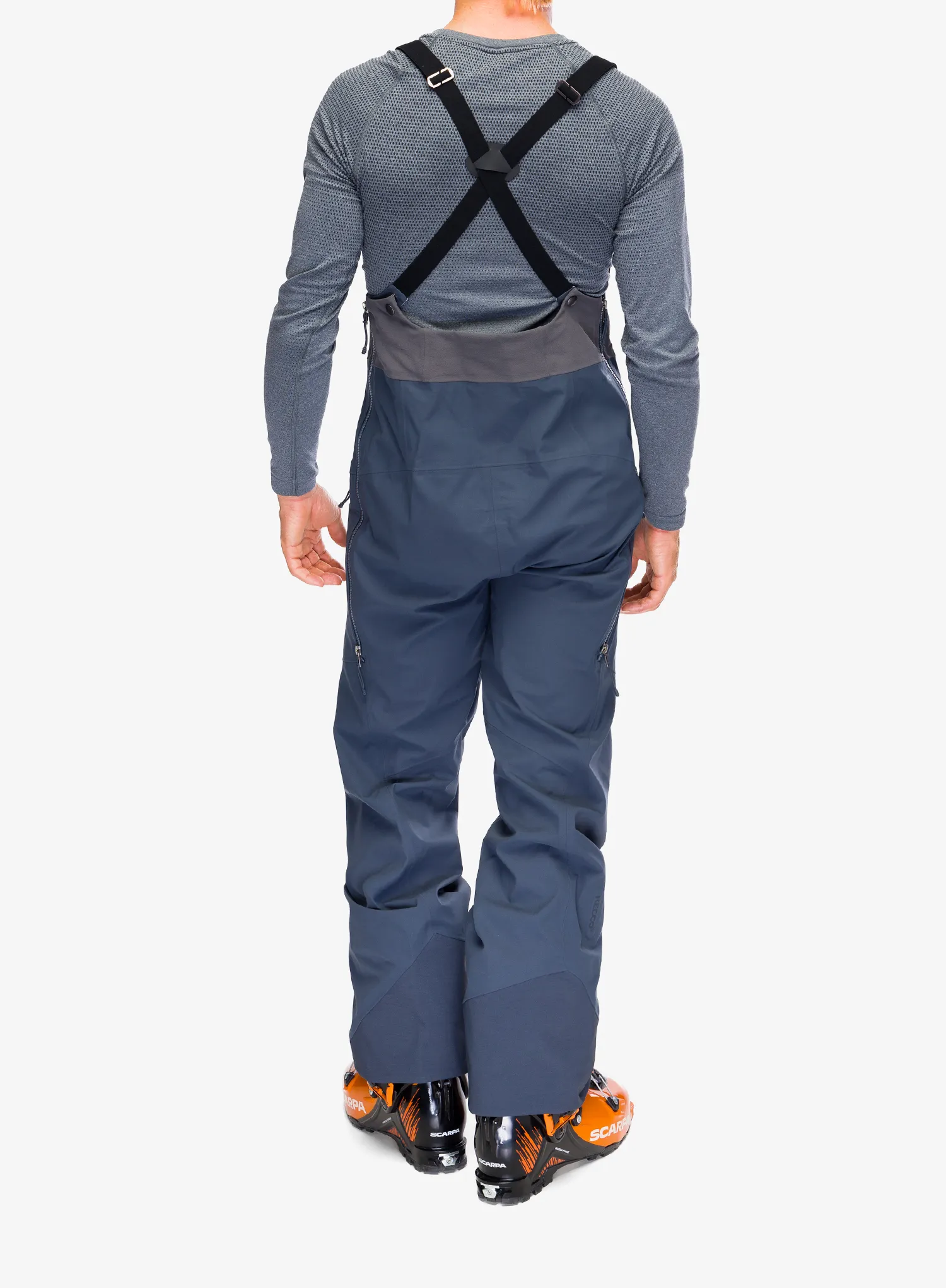 Pohodniške hlače Patagonia Snowdrifter Bibs - smolder blue