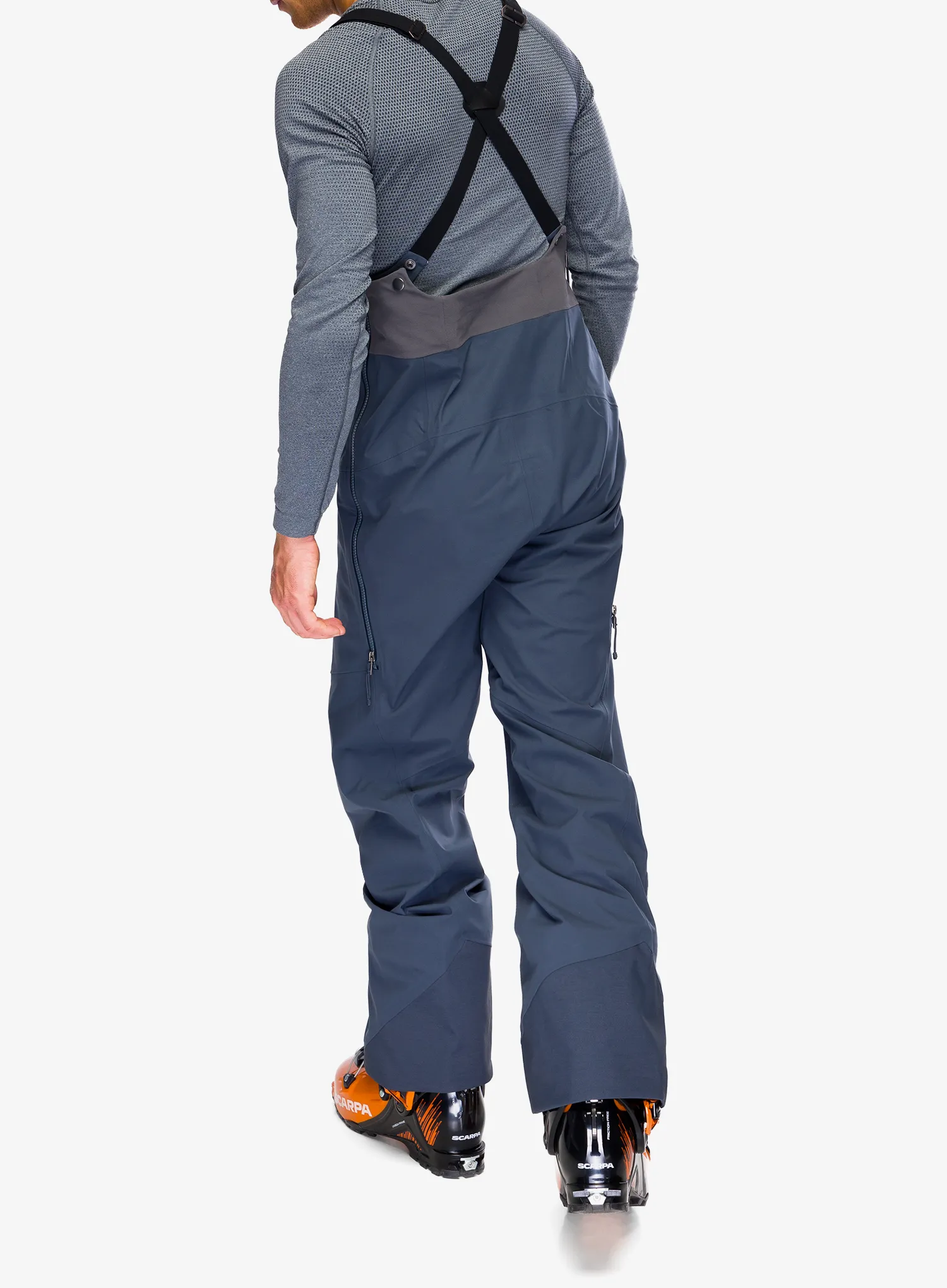 Pohodniške hlače Patagonia Snowdrifter Bibs - smolder blue