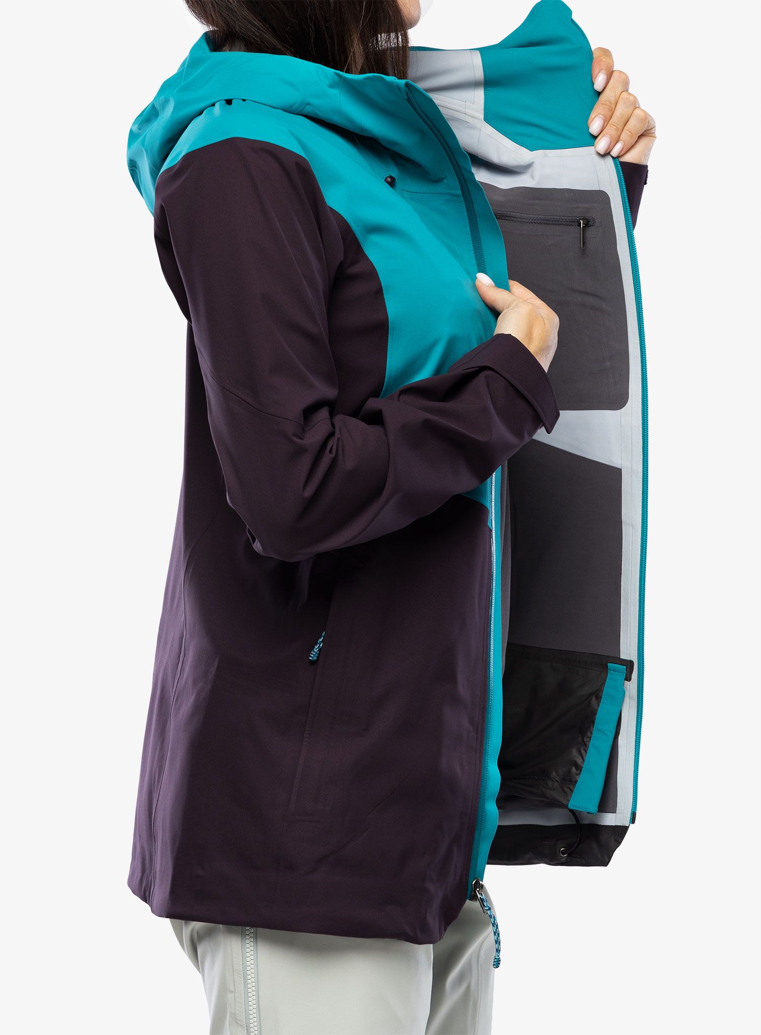 Ženska jakna Patagonia SnowDrifter Jacket - obsidian plum