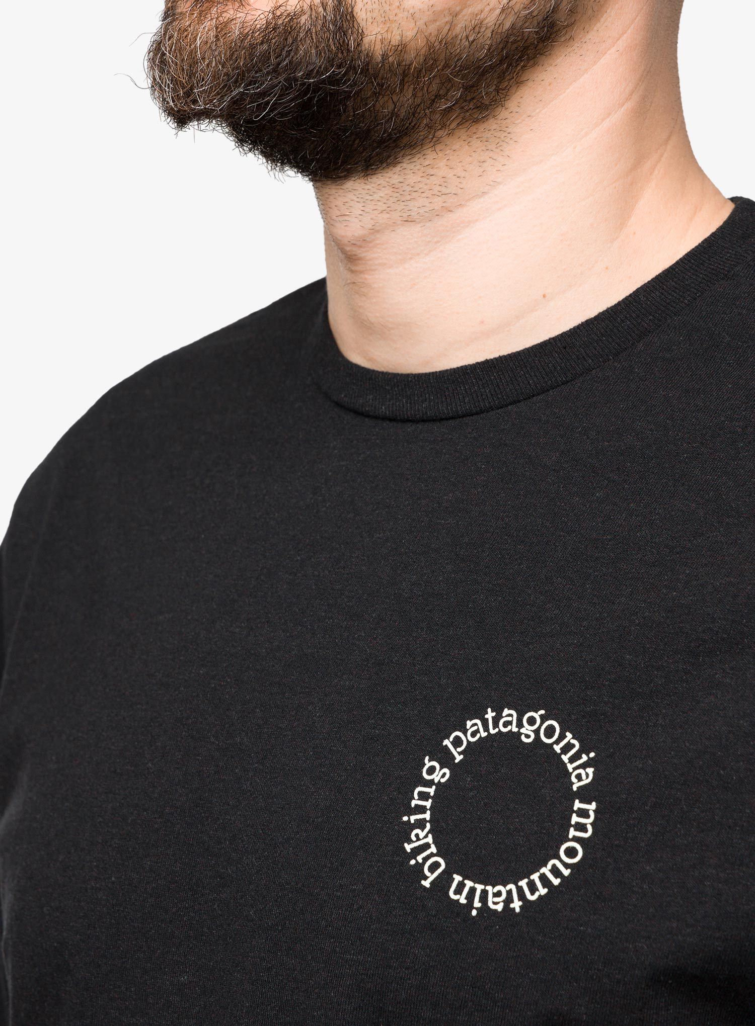 Moška majica Patagonia Spoke Stencil Responsibili-Tee - ink black