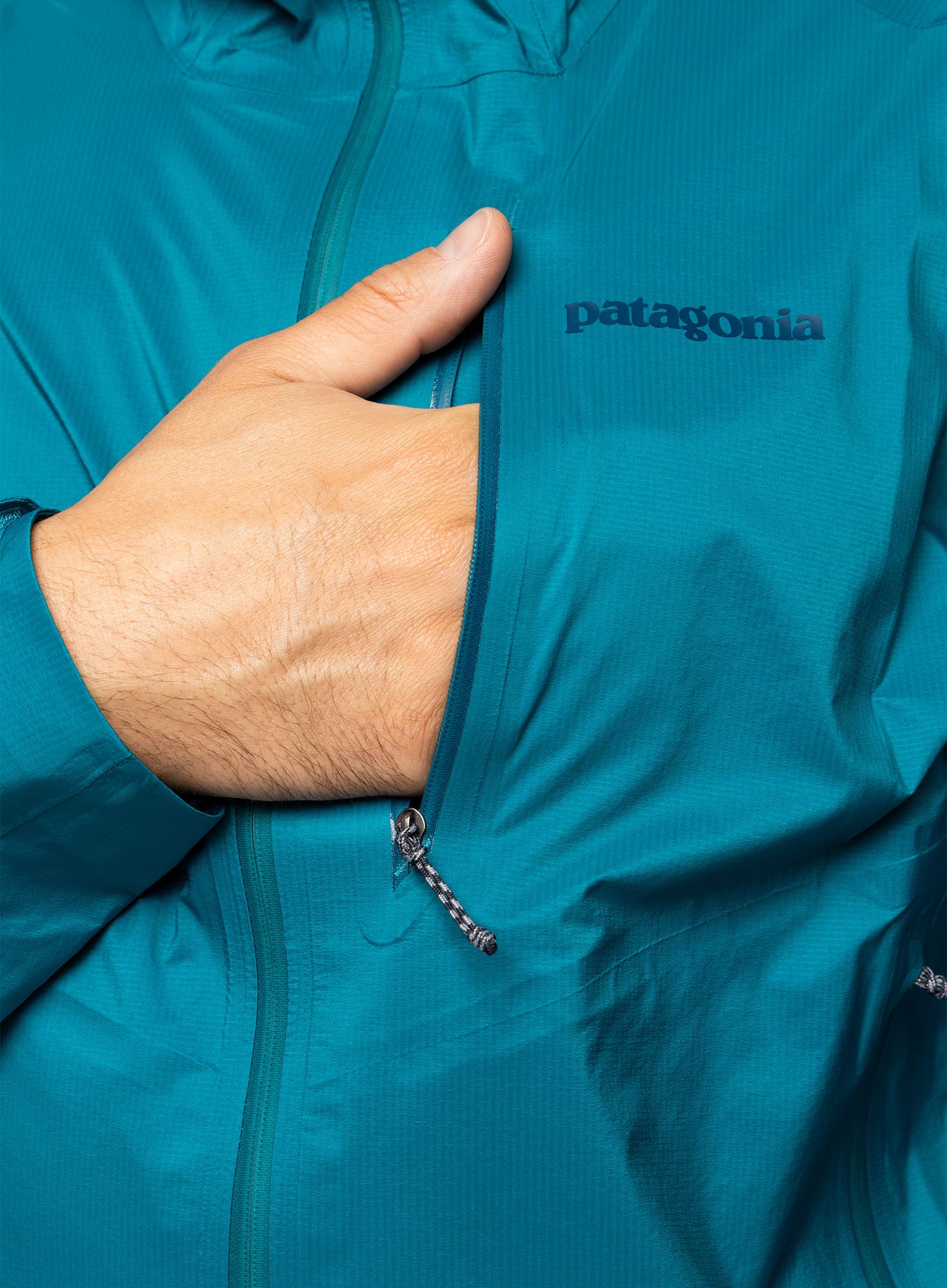 Nepremočljiva jakna Patagonia Storm 10 Jacket - belay blue