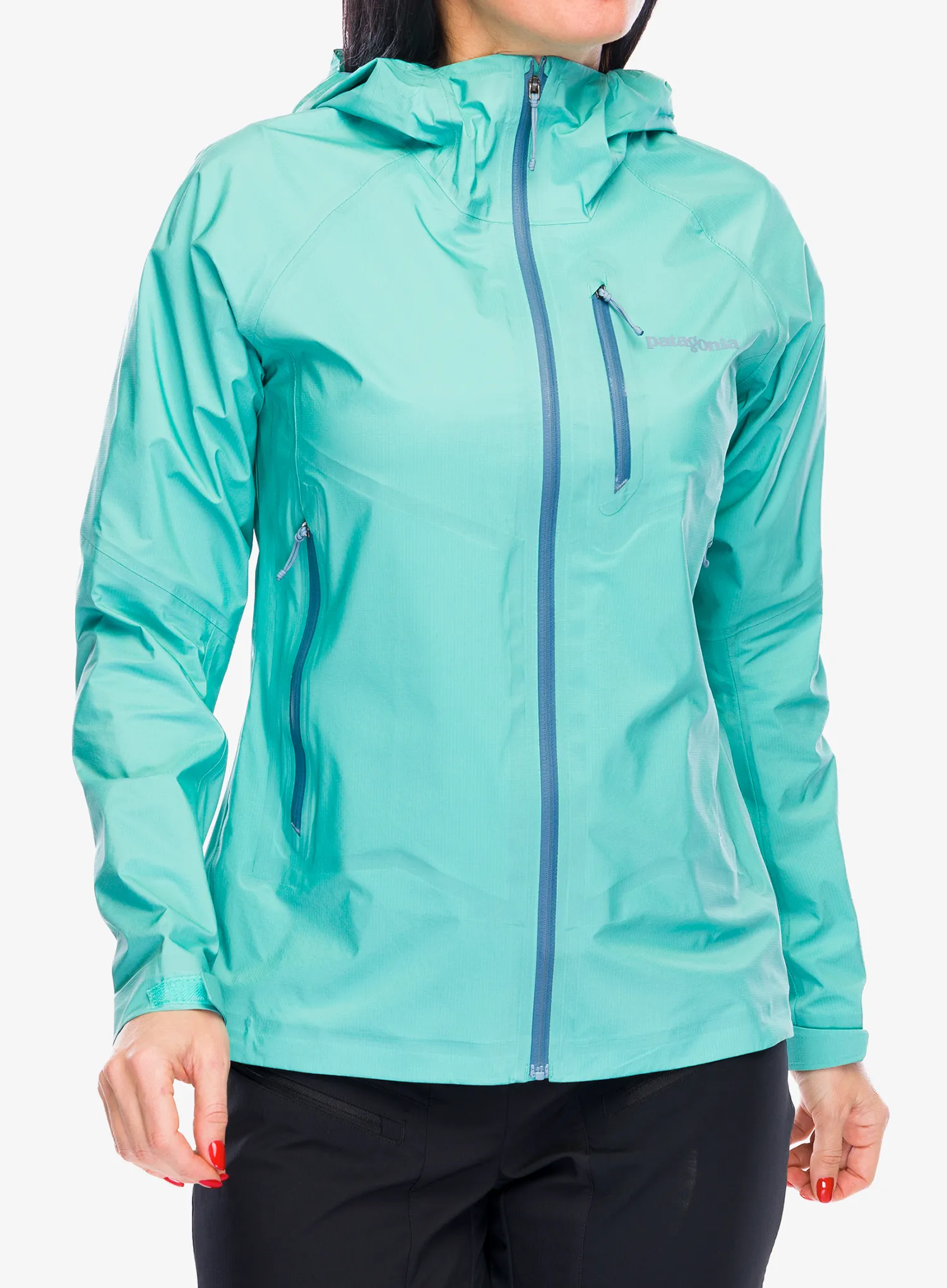 Ženska nepremočljiva jakna Patagonia Storm 10 Jacket - fresh teal