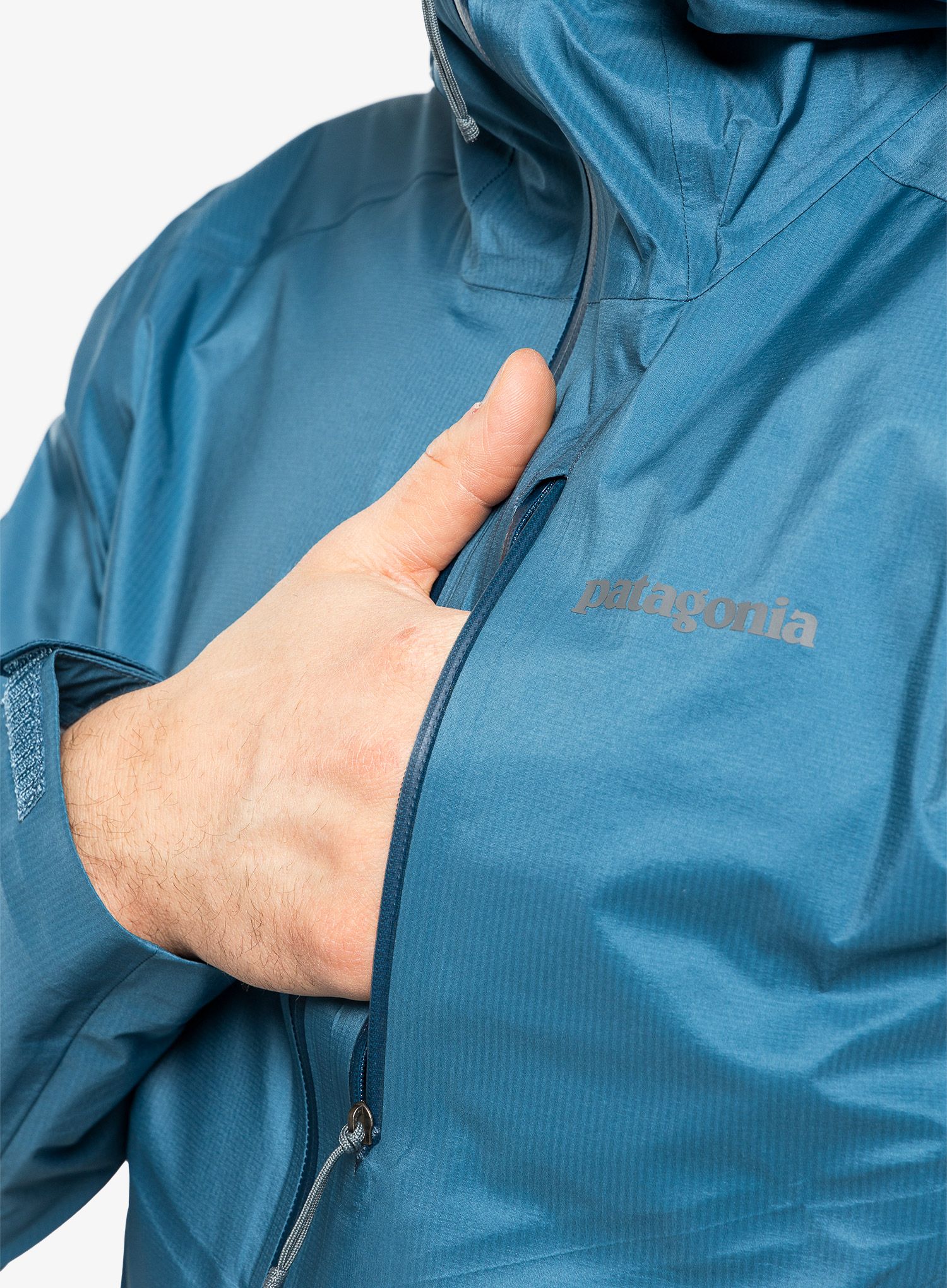 Nepremočljiva jakna Patagonia Storm 10 Jacket - wavy blue