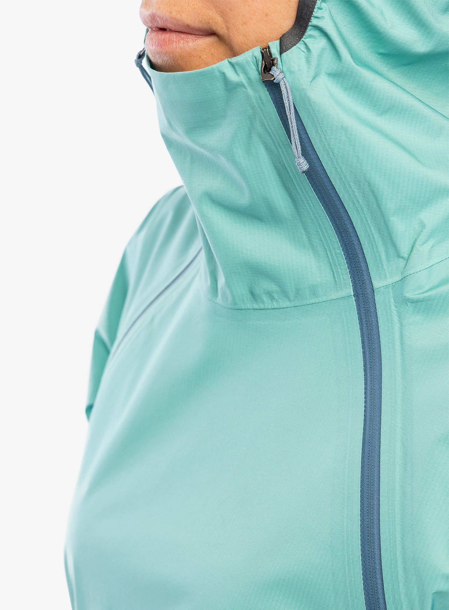 Ženska jakna za tek Patagonia Storm Racer Jacket - fresh teal